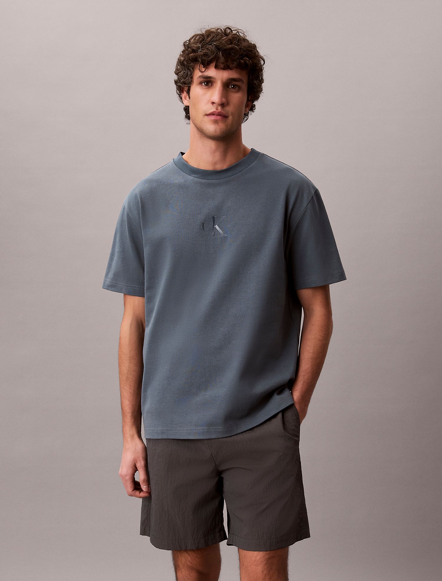 Футболка Calvin Klein Liquid Monologo Graphic Dark Slate