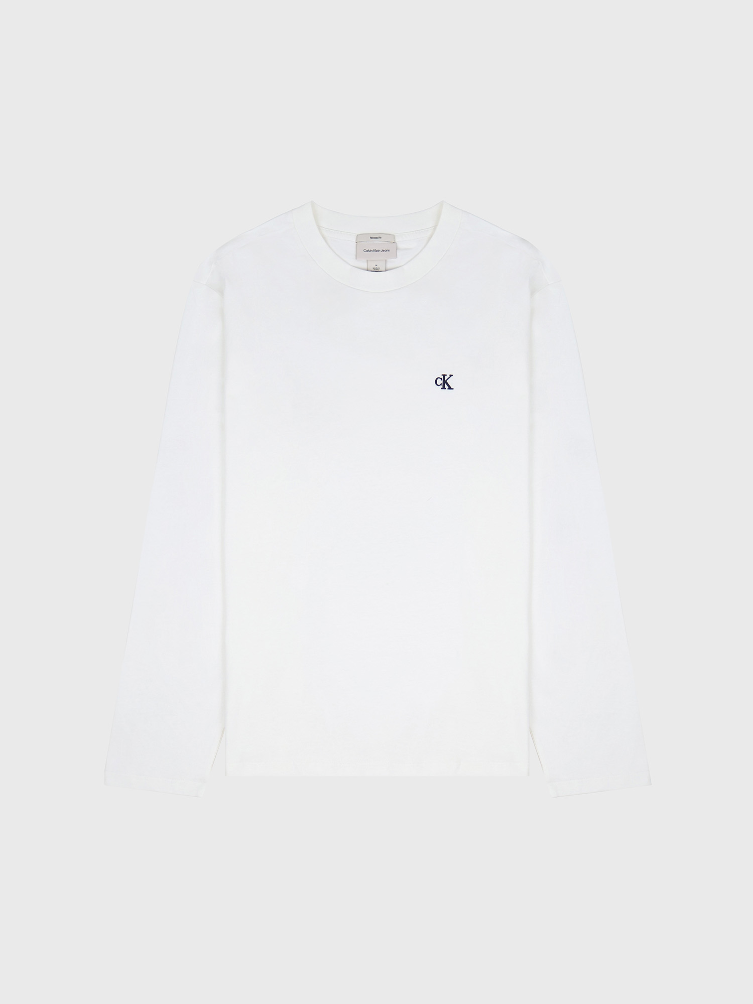 Лонгслив Calvin Klein Monogram Relaxed Bright White