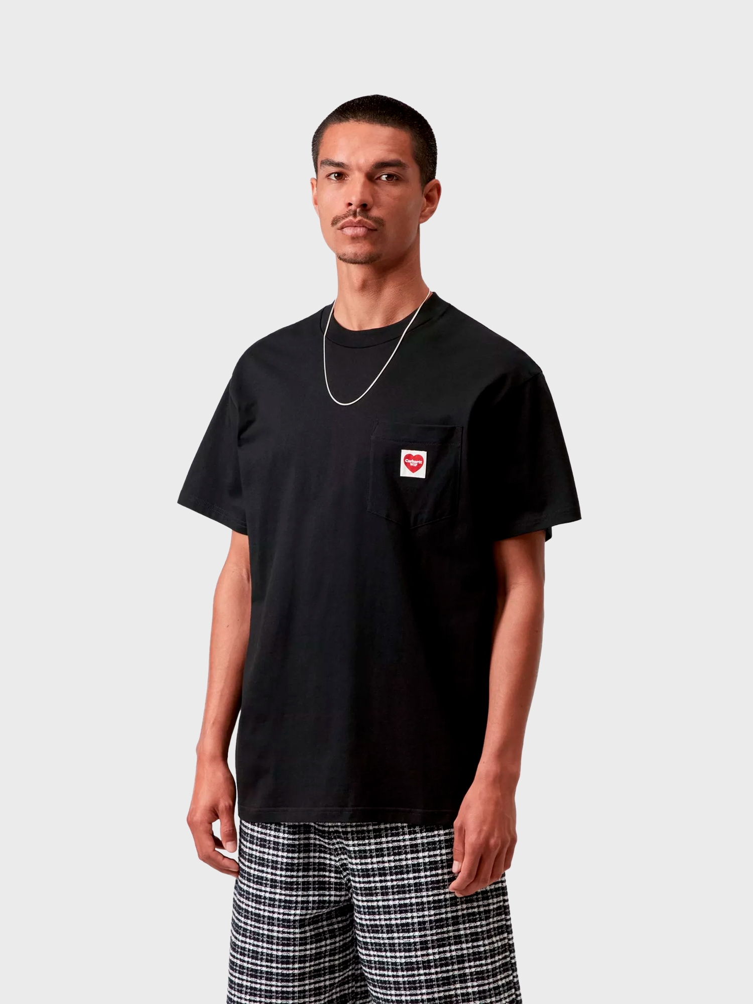 Футболка Carhartt WIP Pocket Heart Black / Red