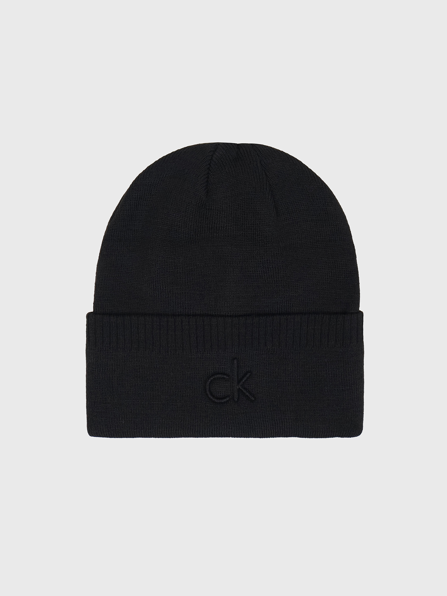 Шапка Calvin Klein Embossed Logo Beanie Black