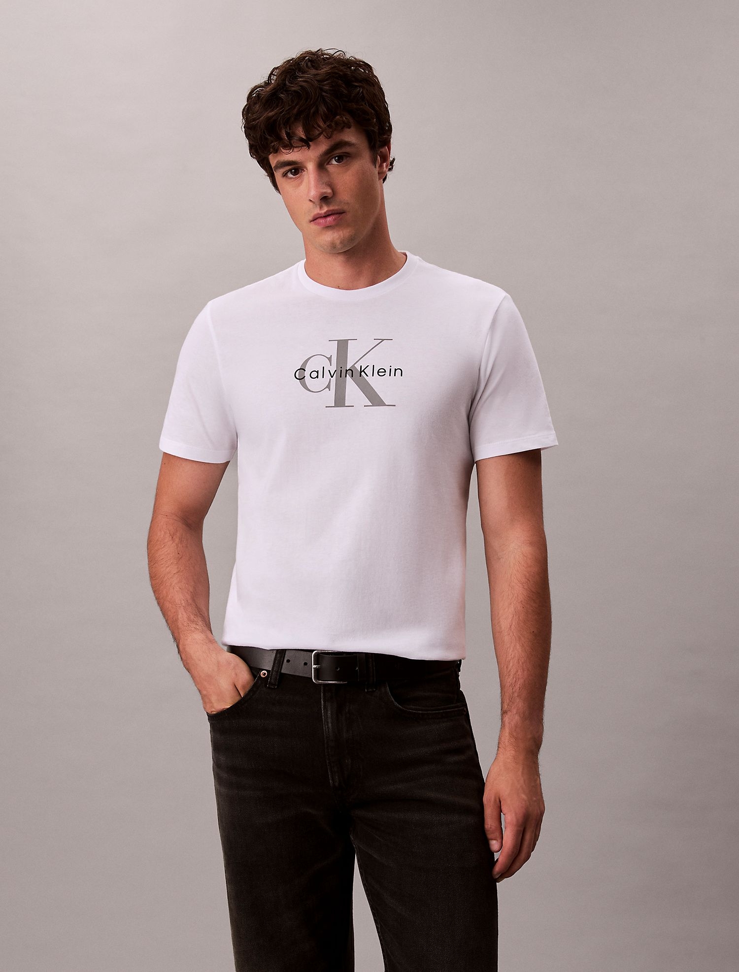 Футболка Calvin Klein Monologo Tee Brilliant White