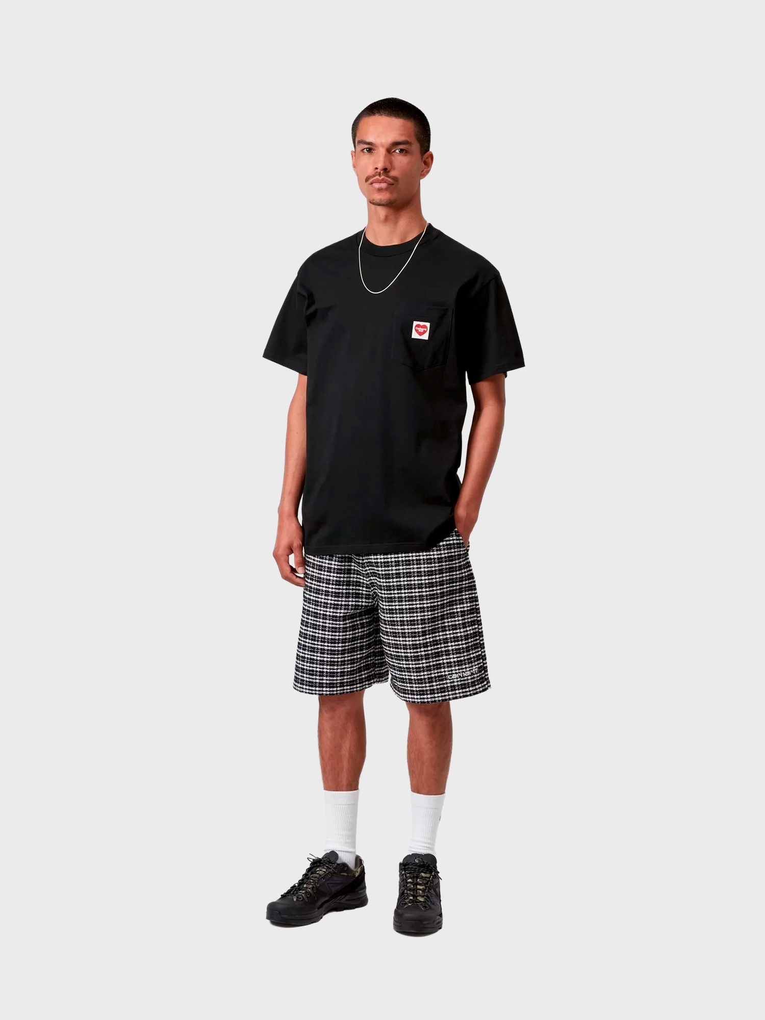 Футболка Carhartt WIP Pocket Heart Black / Red