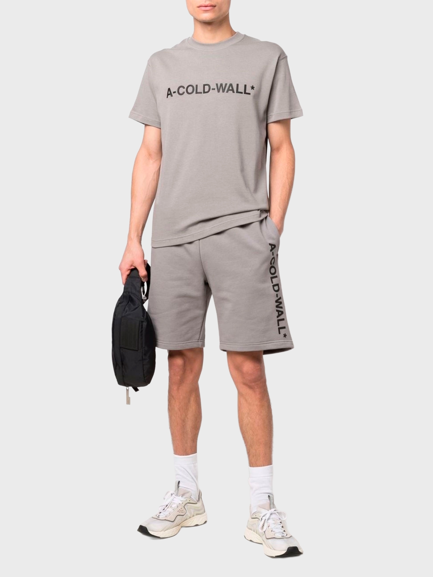 Шорты A-COLD-WALL* Essential Logo Grey
