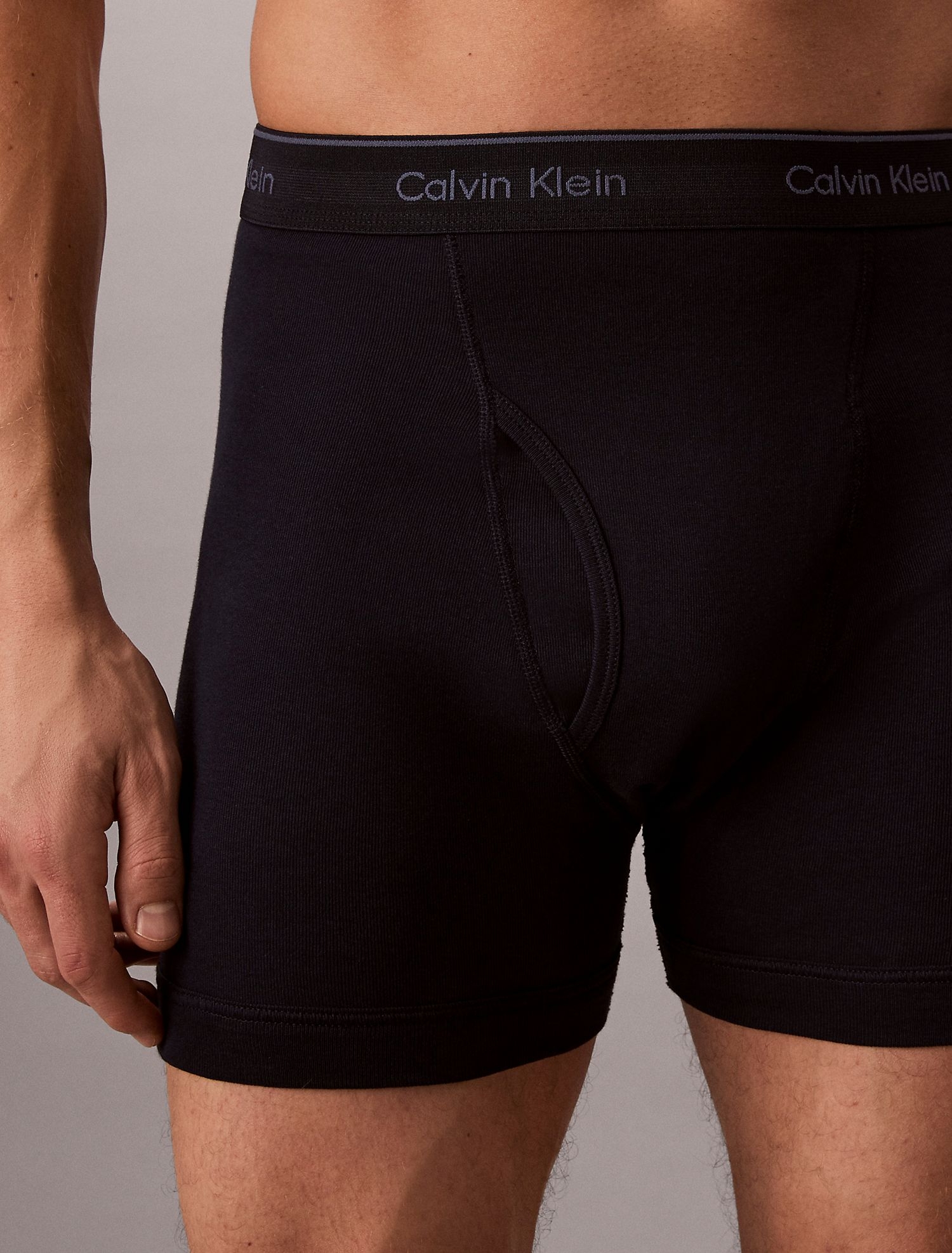 Мужские трусы боксеры-брифы Calvin Klein Cotton Classics Shoreline Multi