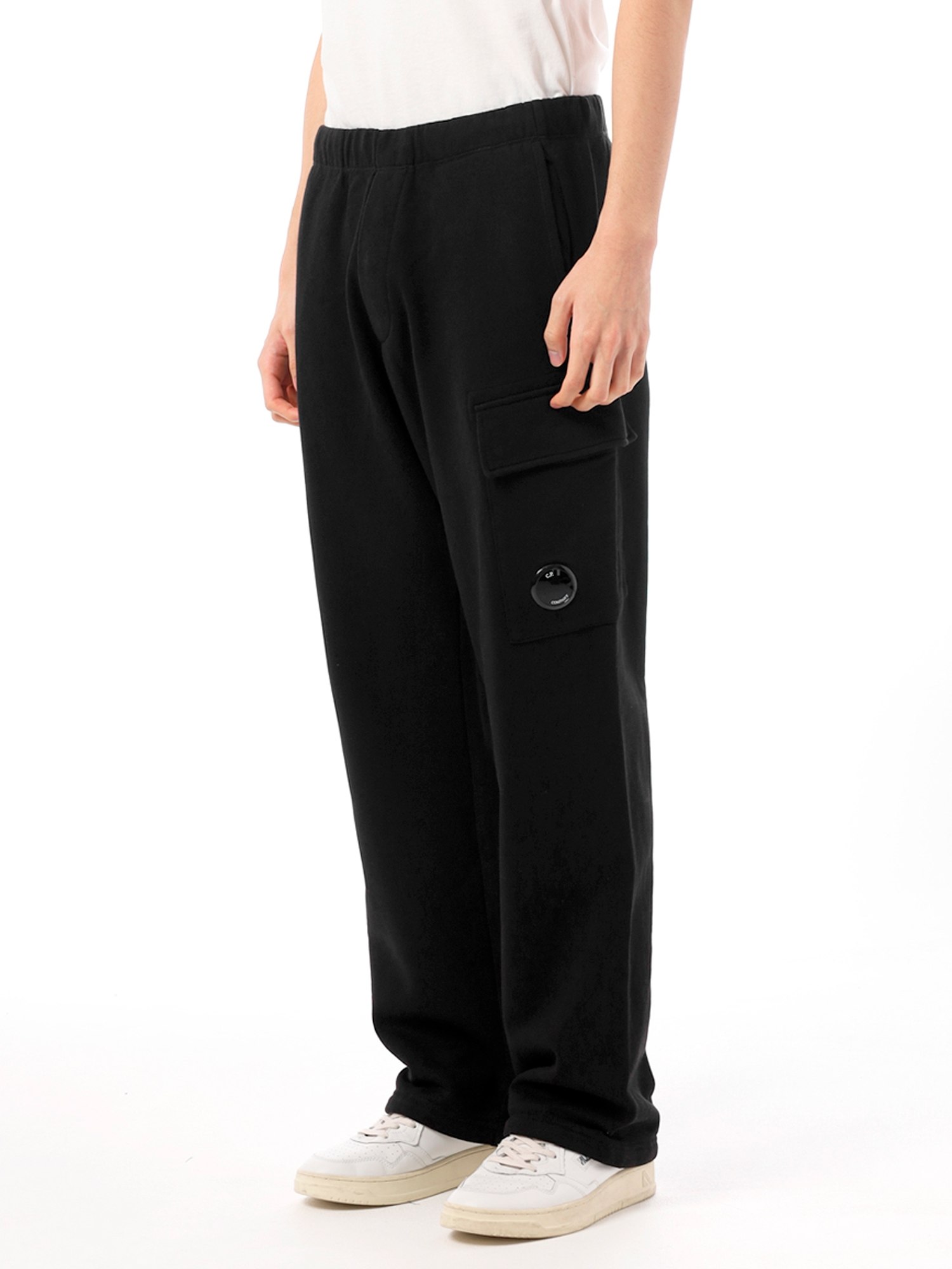 Брюки C.P. Company Diagonal Raised Fleece Cargo Black