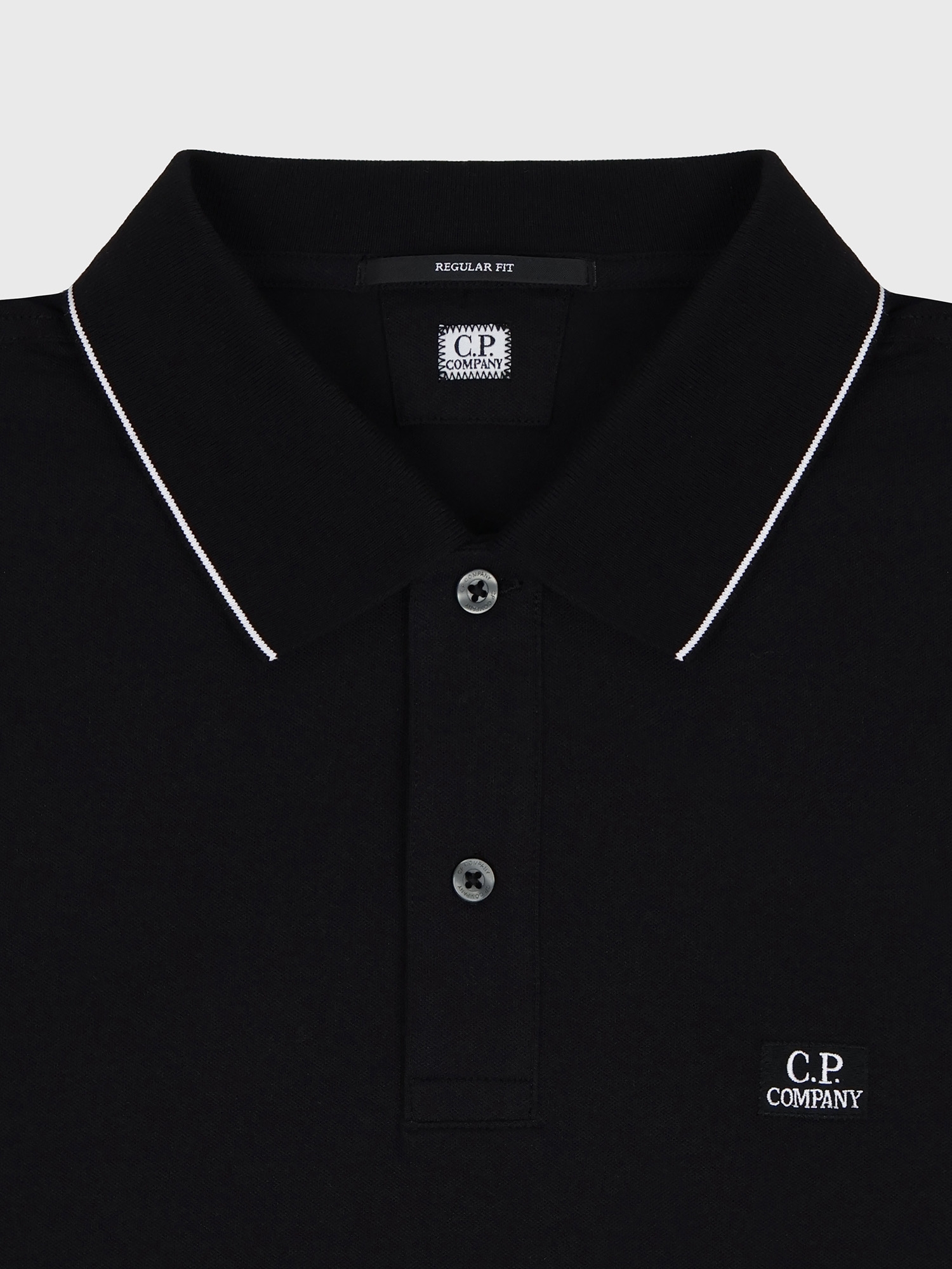Поло C.P. Company Stretch Piquet Line Black