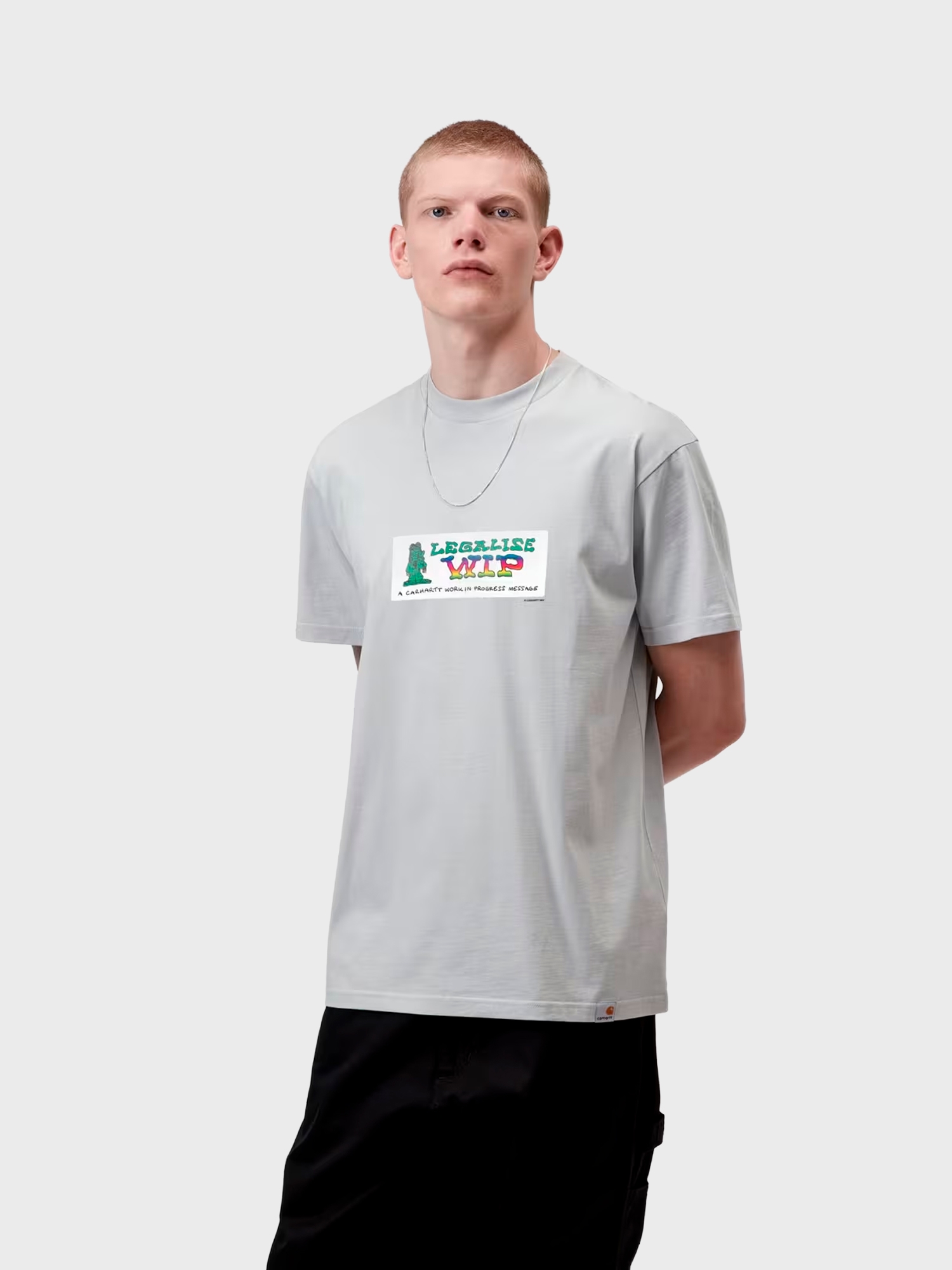 Футболка Carhartt WIP Bumper Stickers Grey
