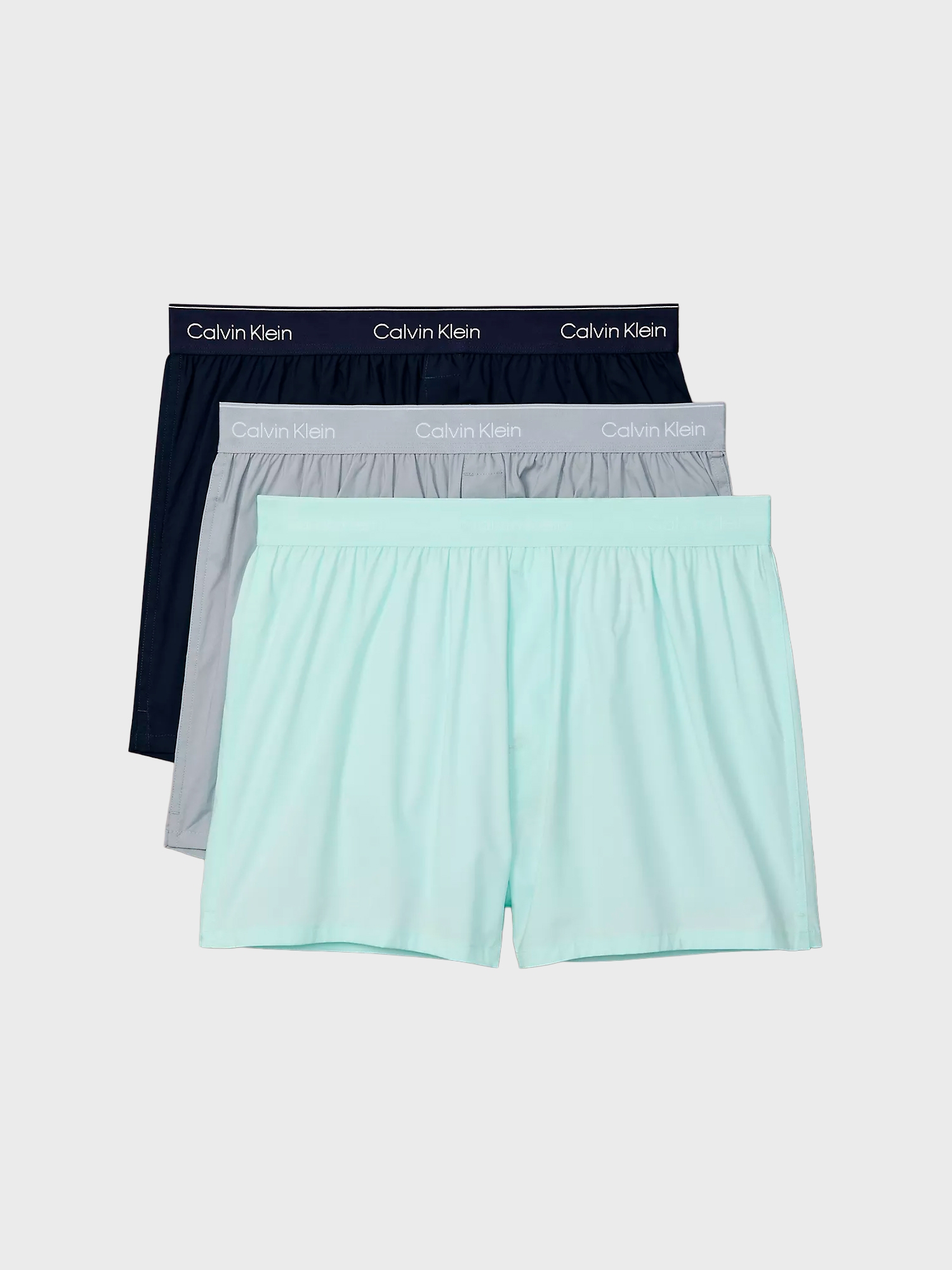 Мужские трусы боксеры Calvin Klein Icon Cotton Stretch Slim Shoreline Multi