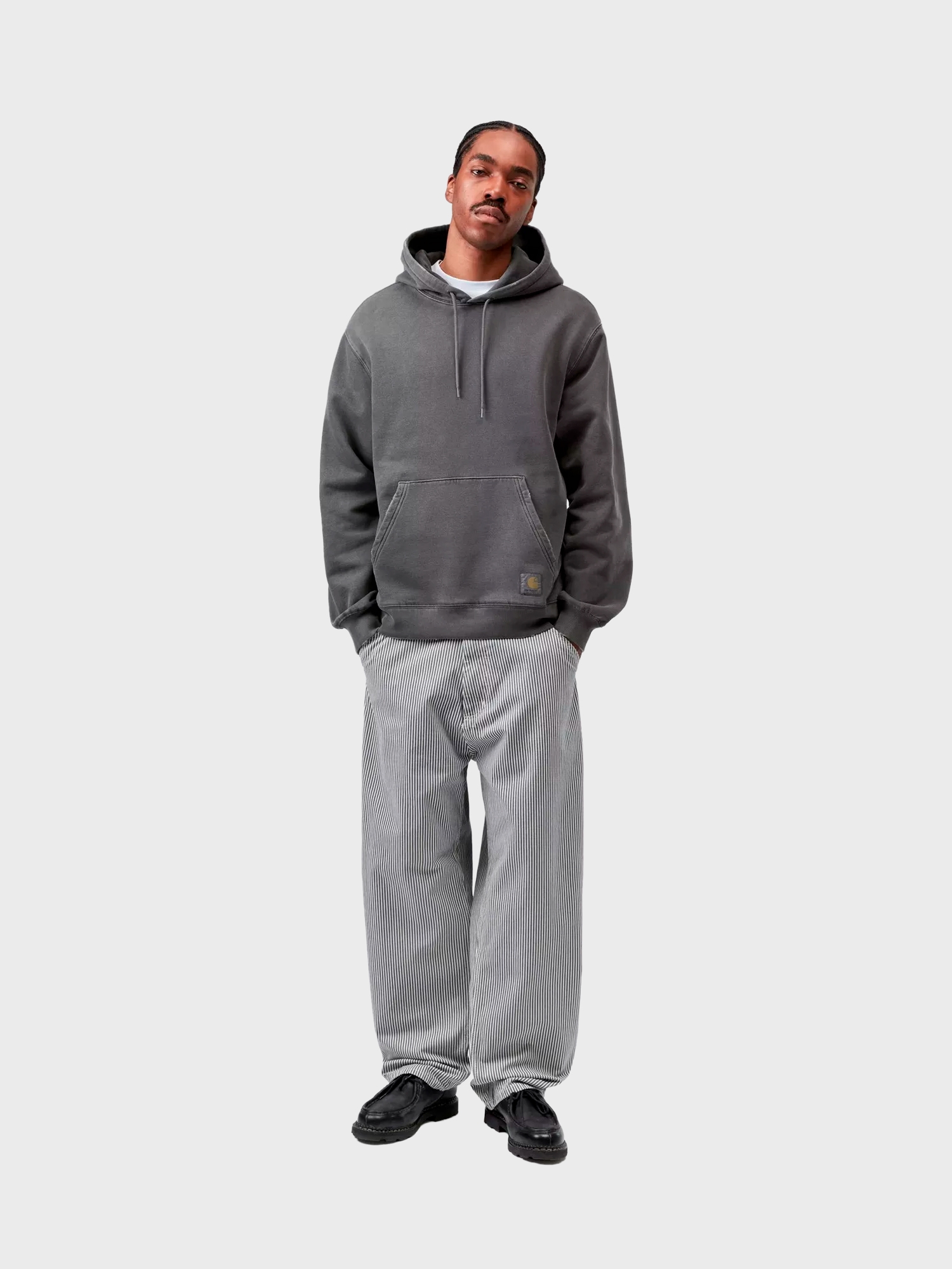 Худи Carhartt WIP Torion Black, Grind Wash