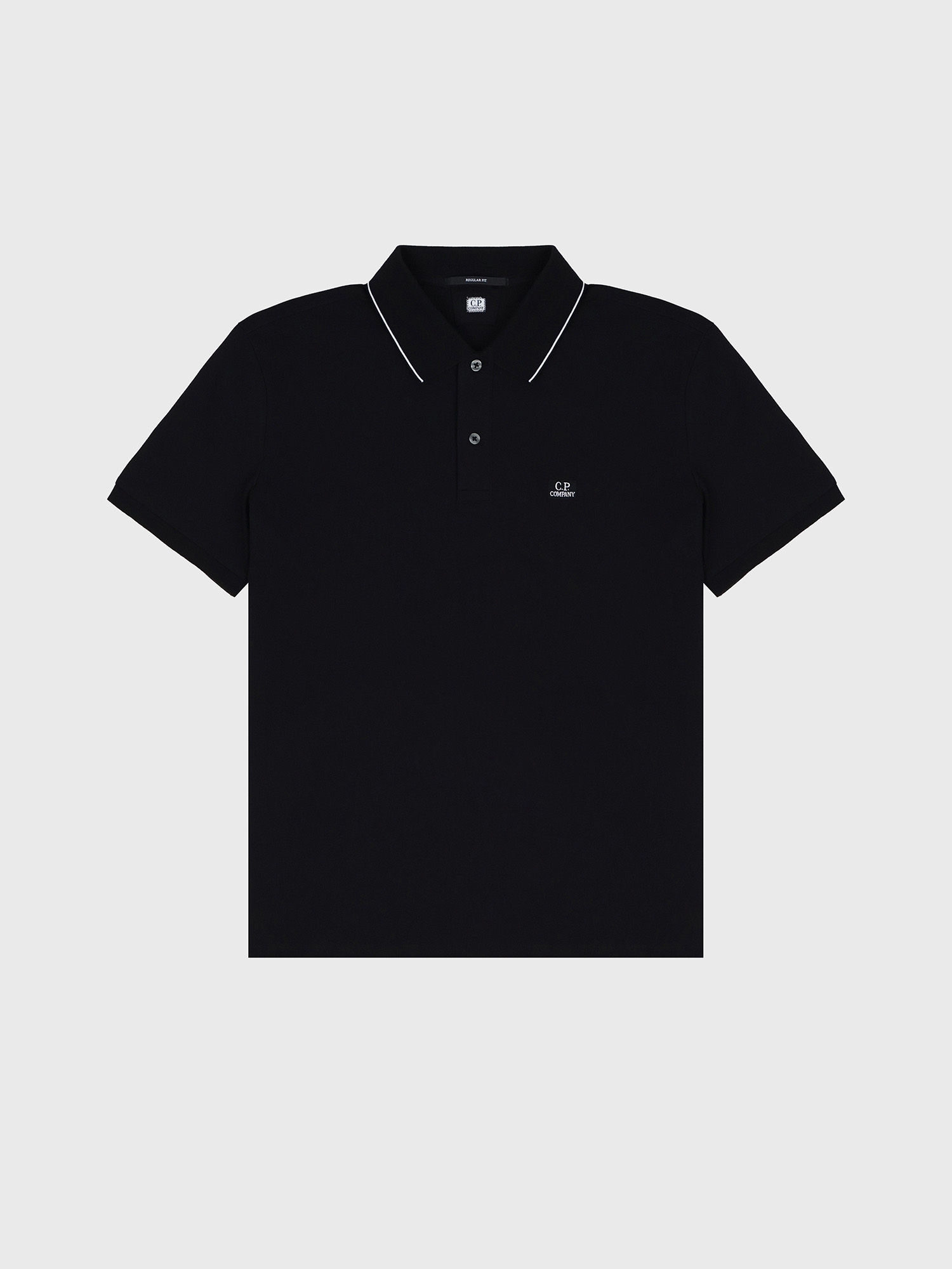 Поло C.P. Company Stretch Piquet Line Black