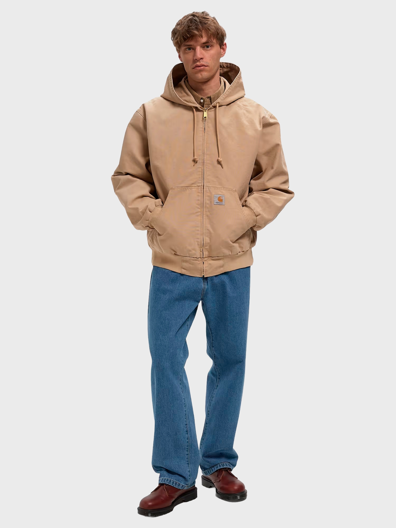 Куртка Carhartt WIP OG Active Jacket Dusty H Brown, Stone canvas