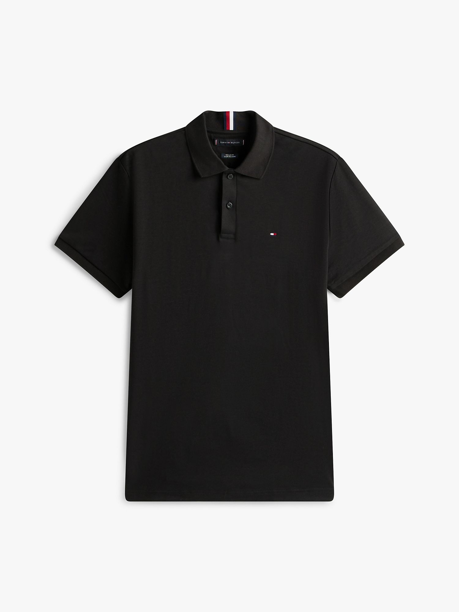 Поло Tommy Hilfiger Regular Fit Smooth Cotton Black