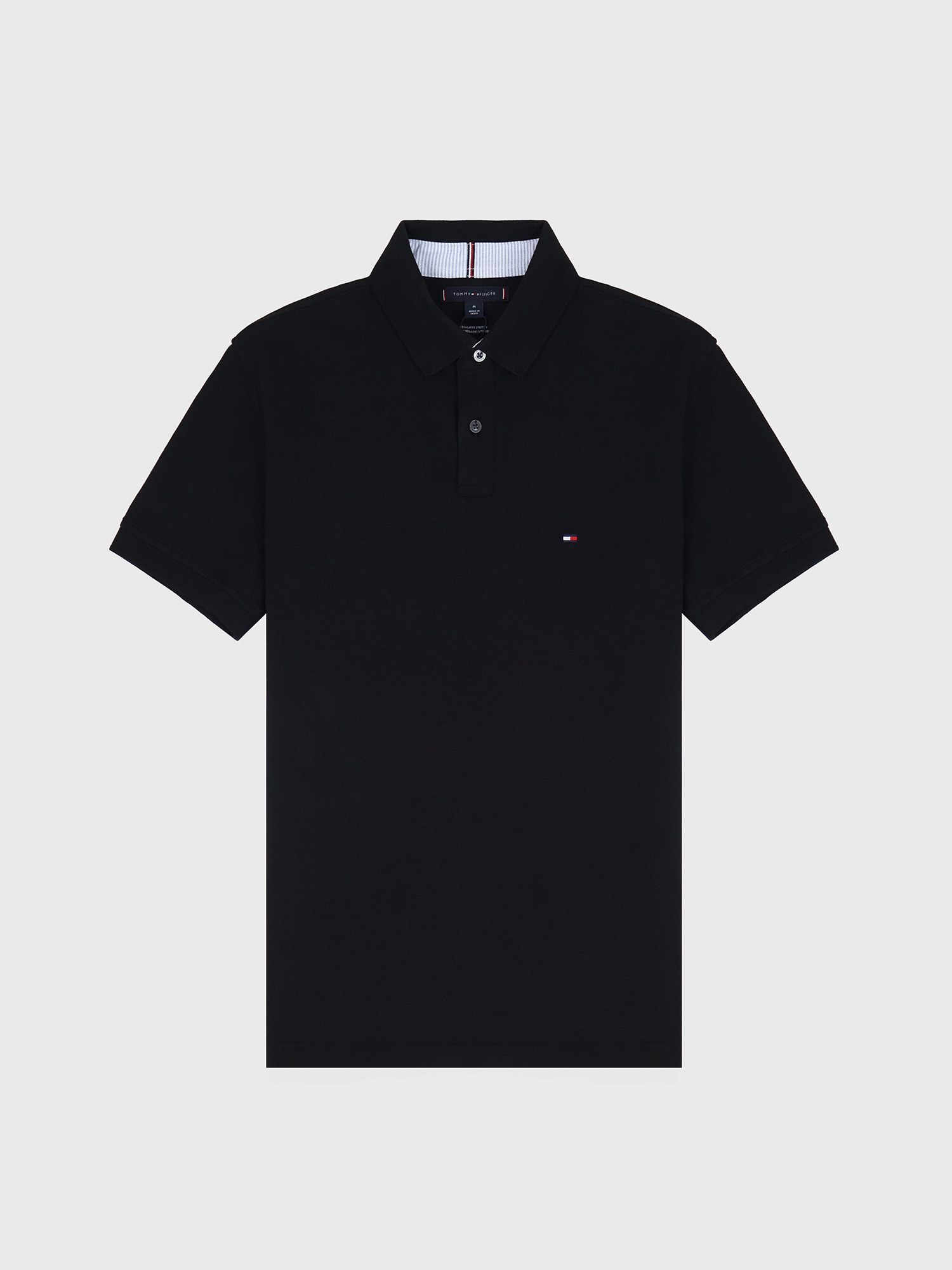 Поло Tommy Hilfiger Regular Fit Stretch Black