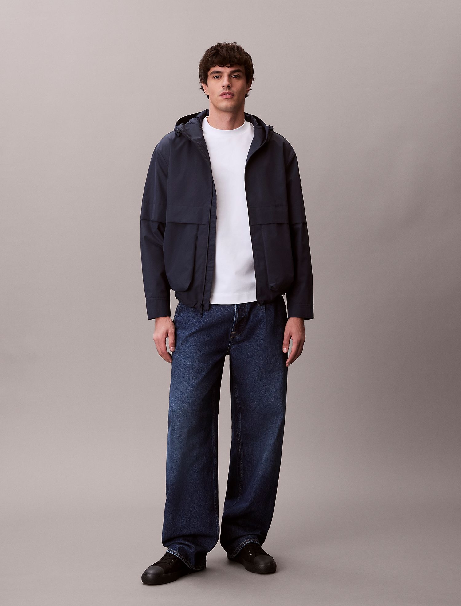 Куртка Calvin Klein Ripstop Hooded Windbreaker Jacket Blue Nights