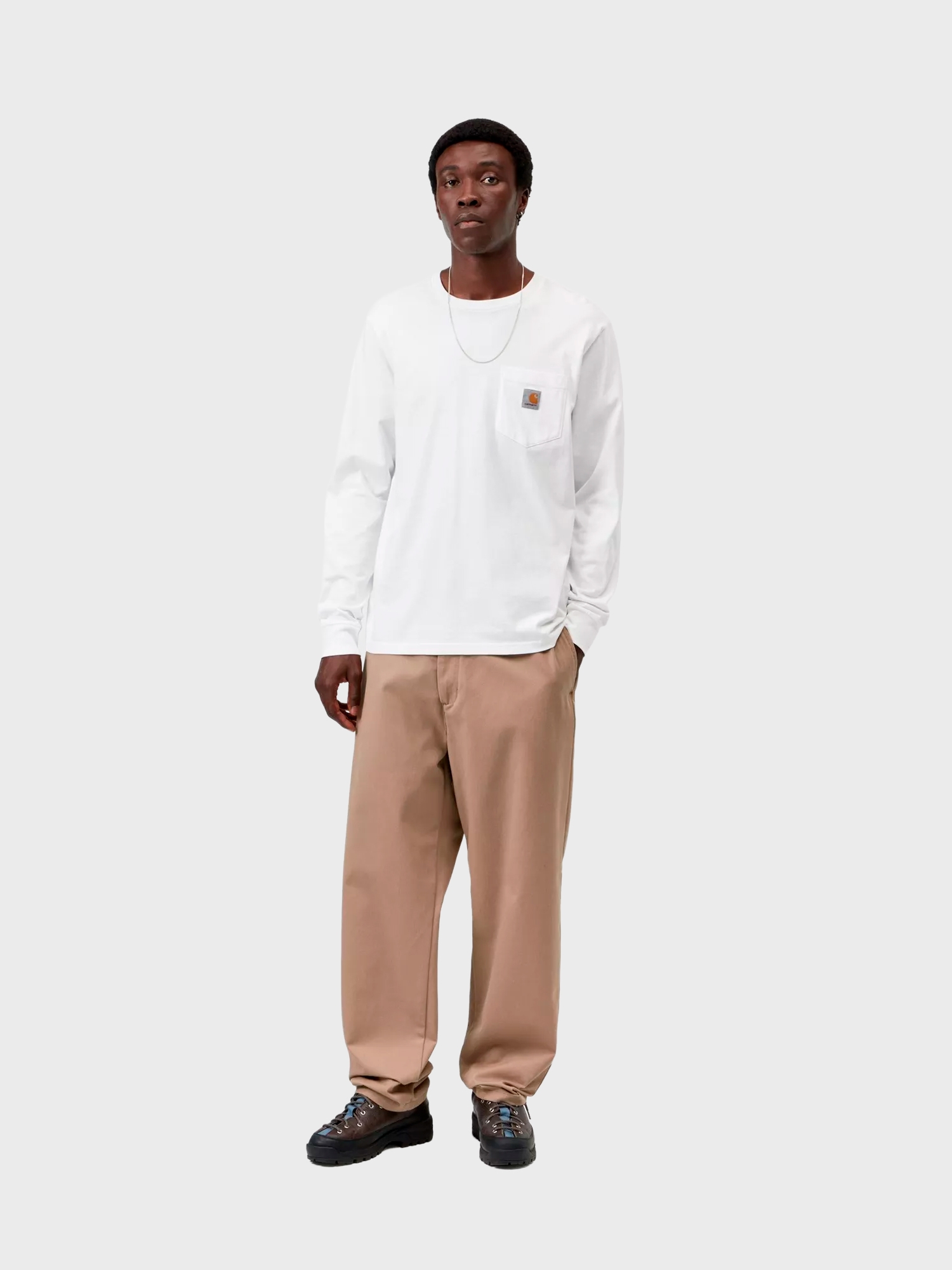 Лонгслив Carhartt WIP Pocket White
