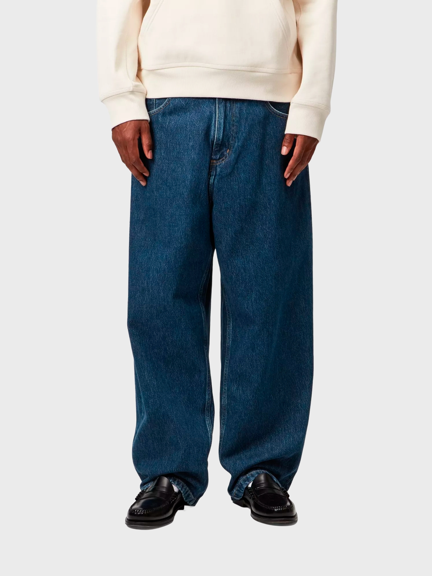 Джинсы Carhartt WIP Brandon Blue, Stone washed