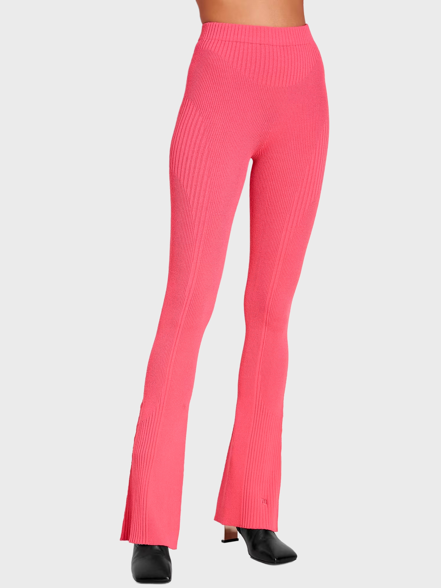 Брюки MISBHV Knit Seamless Flared Trousers Pink