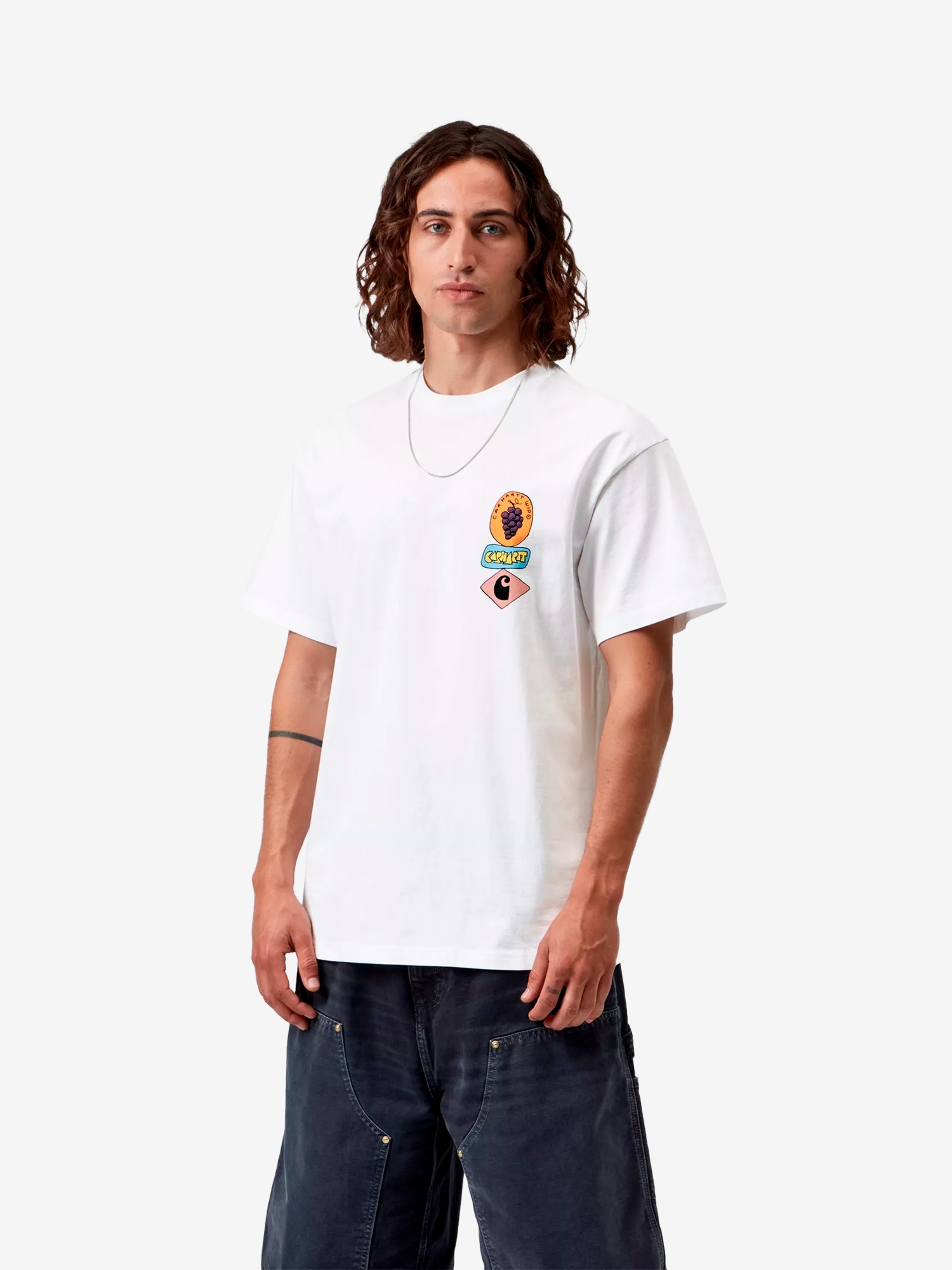 Футболка Carhartt WIP Stacked Grapes White