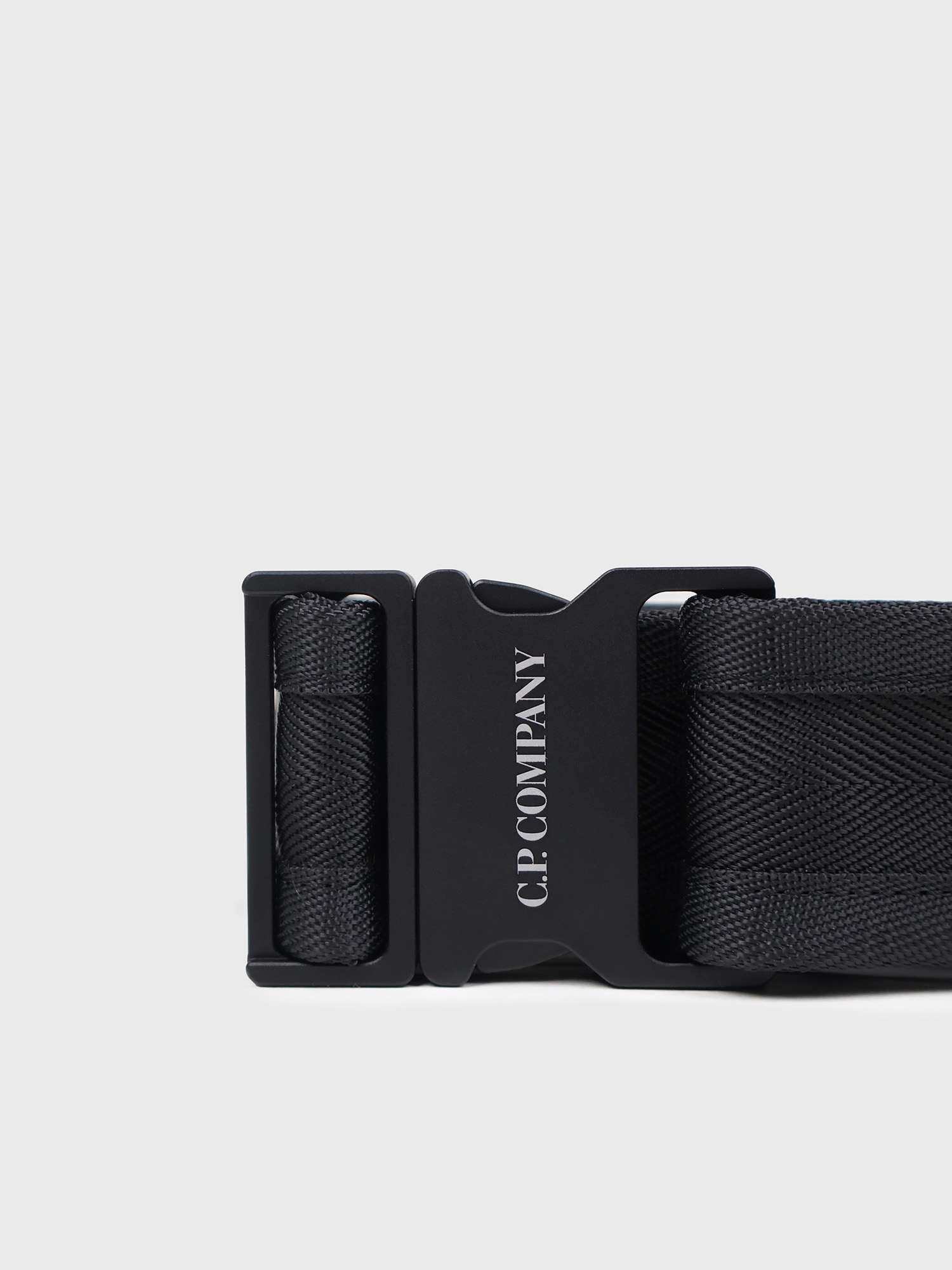 Ремень C.P. Company Herringbone Tape Embroidery Logo Black