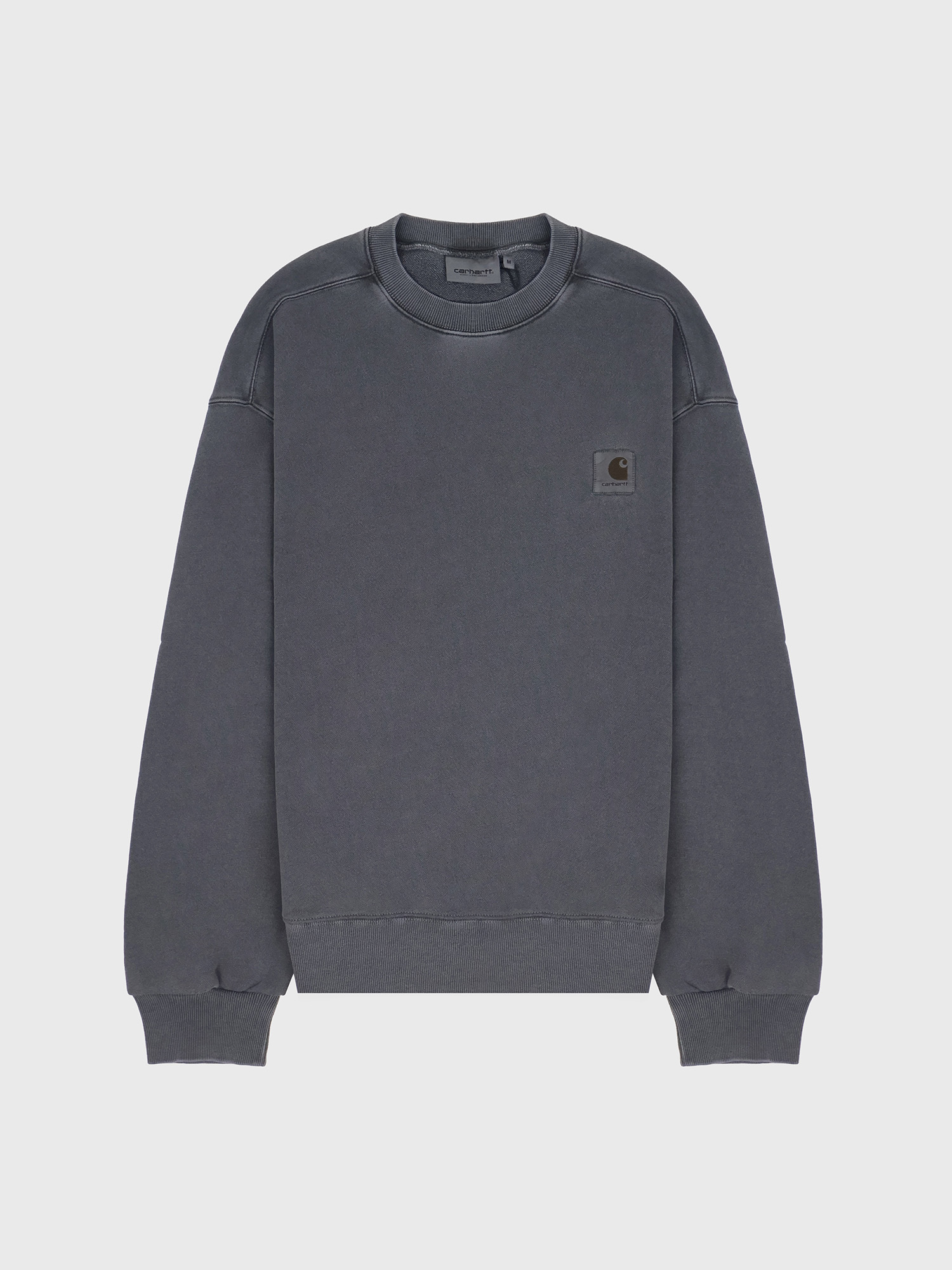 Свитшот Carhartt WIP Nelson Black, Garment dyed