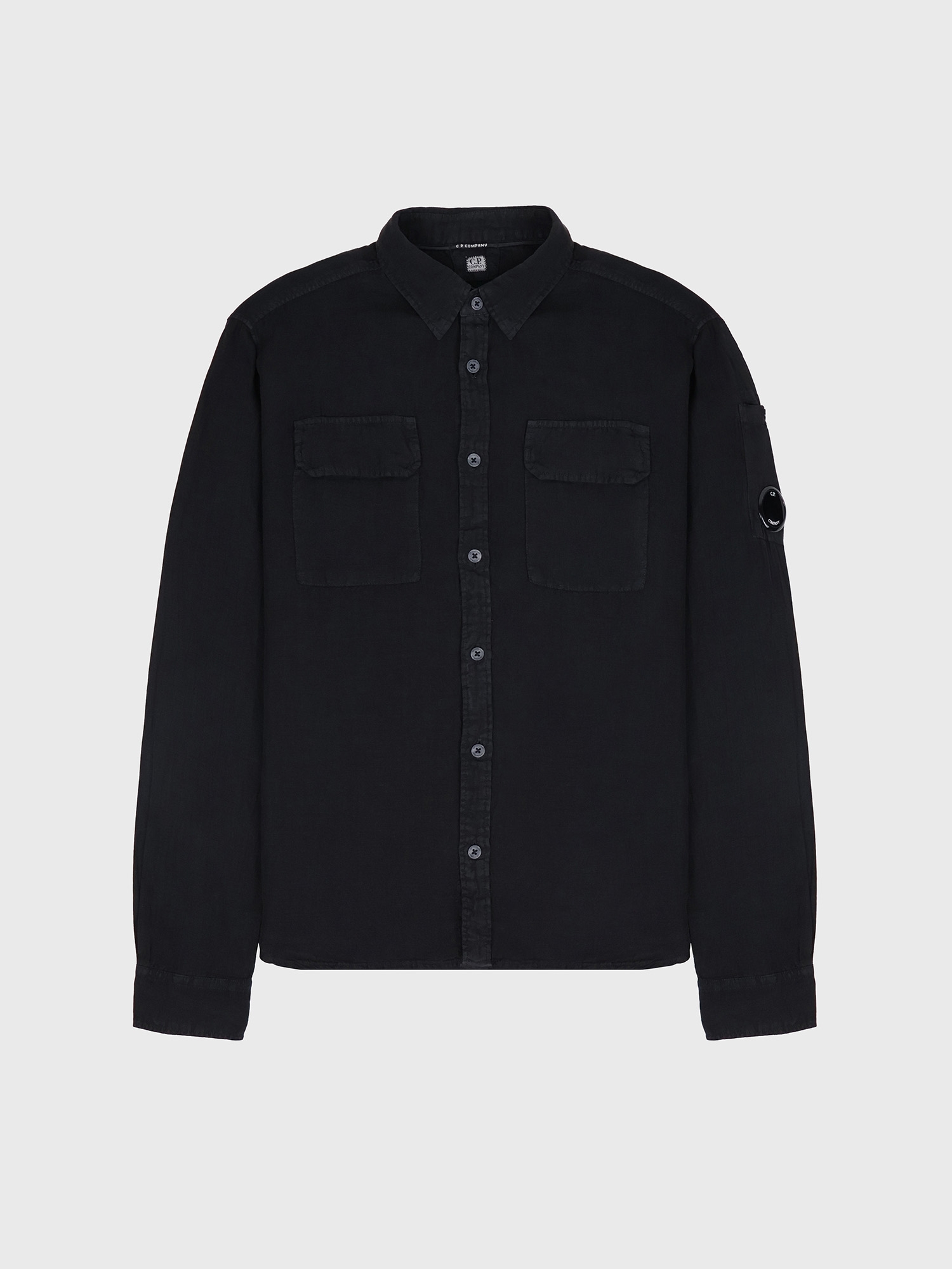 Рубашка C.P. Company Linen Shirt Black