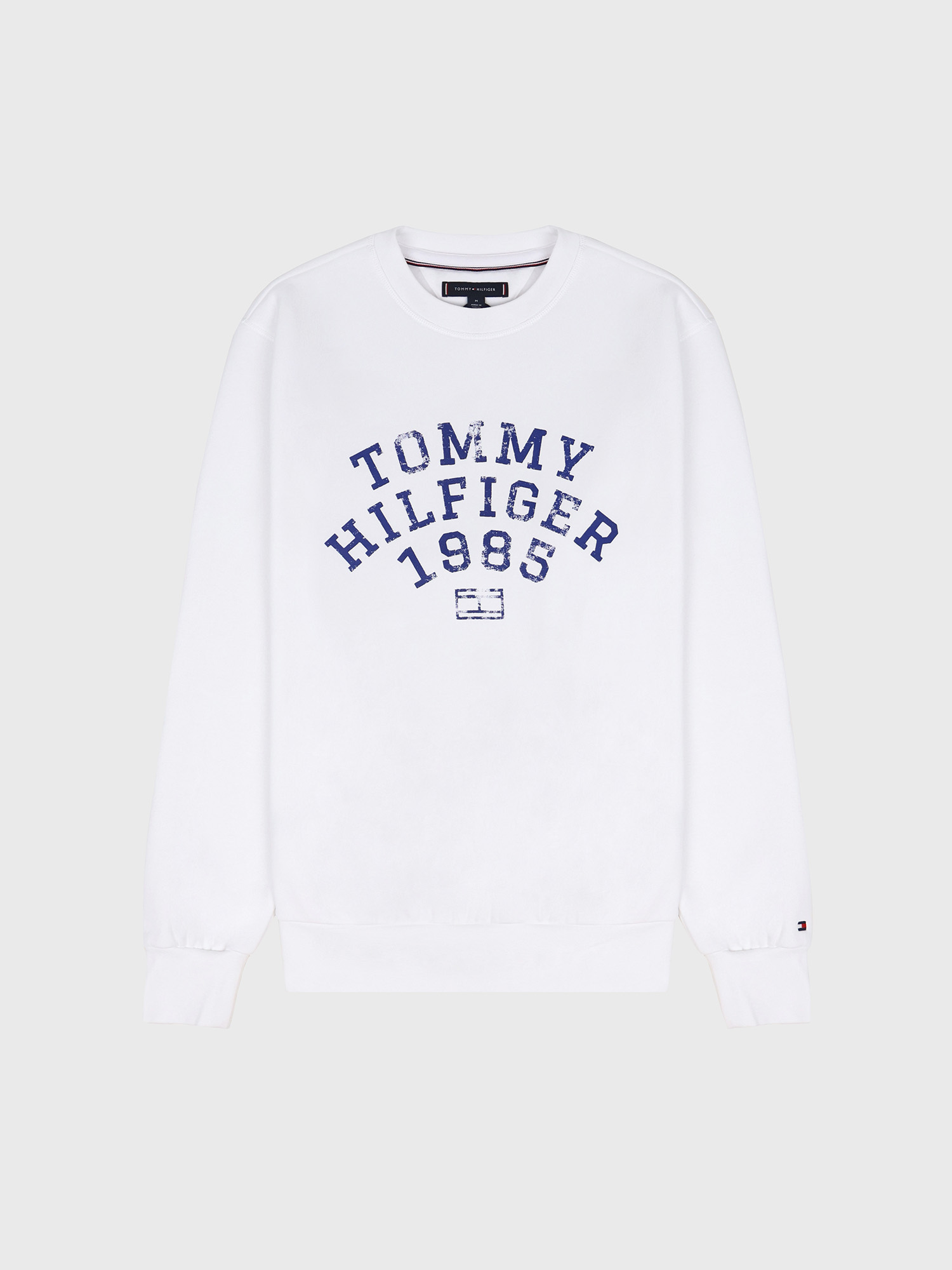 Свитшот Tommy Hilfiger Arch Logo Flex Fleece White