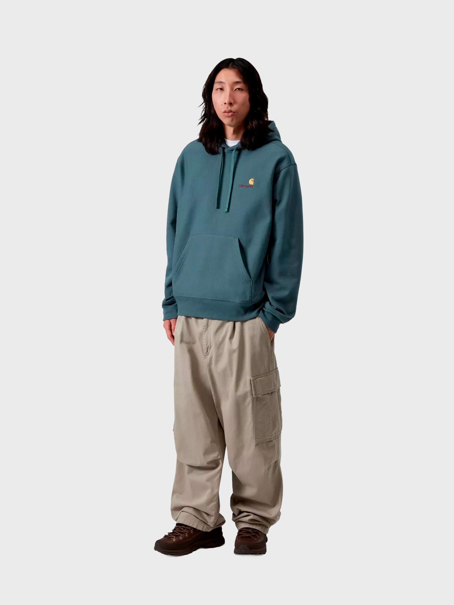 Худи Carhartt WIP American Script Office Blue