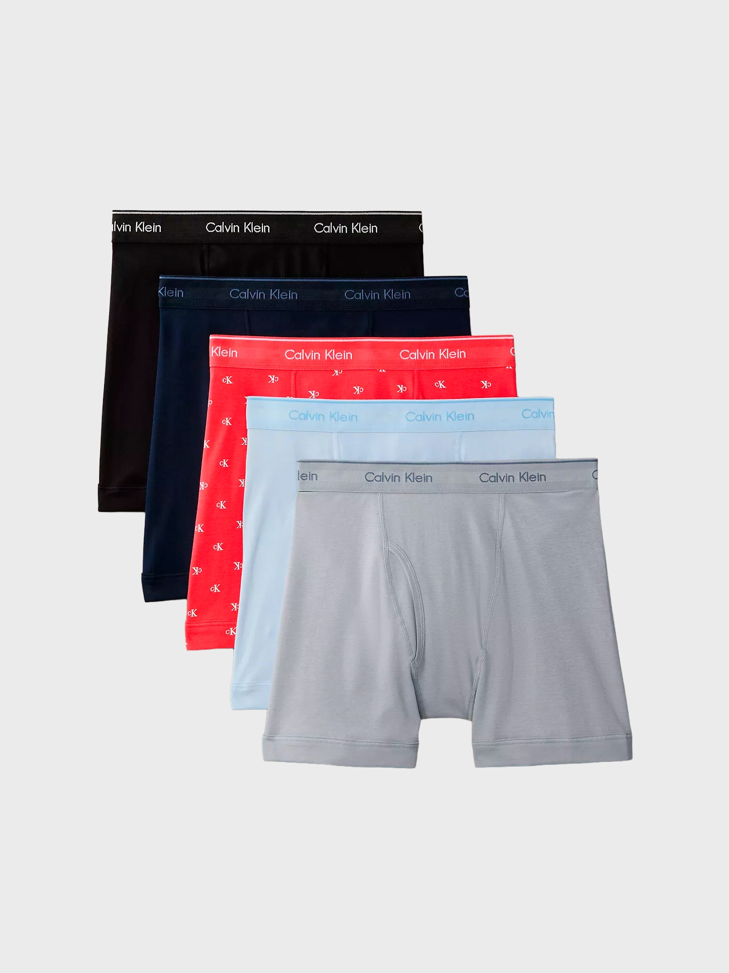 Мужские трусы боксеры-брифы Calvin Klein Cotton Classics Shoreline Multi