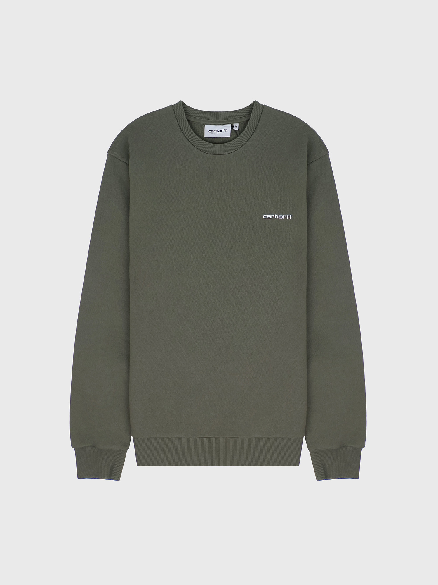 Свитшот Carhartt WIP Script Embroidery Leaf / White