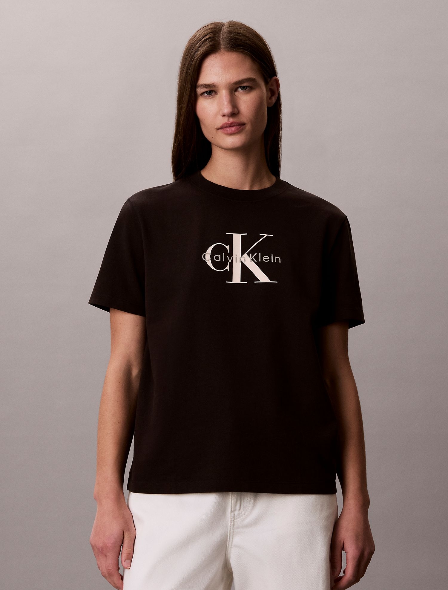Футболка Calvin Klein Acid Wash Monologo Black/Pink
