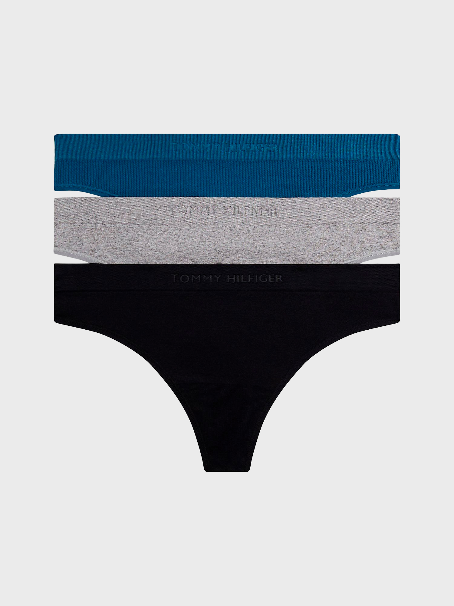 Женские трусы-стринги Tommy Hilfiger Mixed-Knit Variety 3-Pack Multi