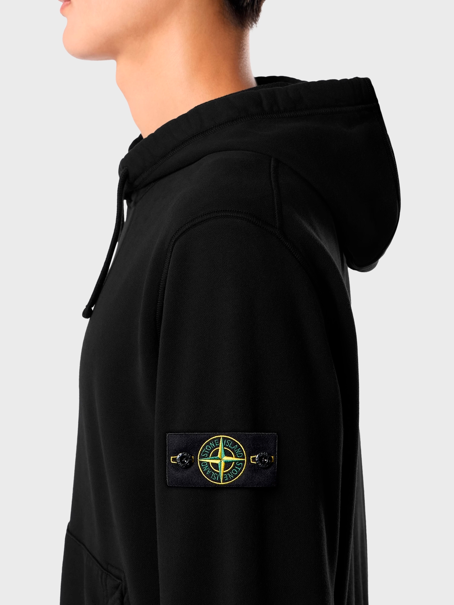 Худи Stone Island Organic Cotton Fleece Black