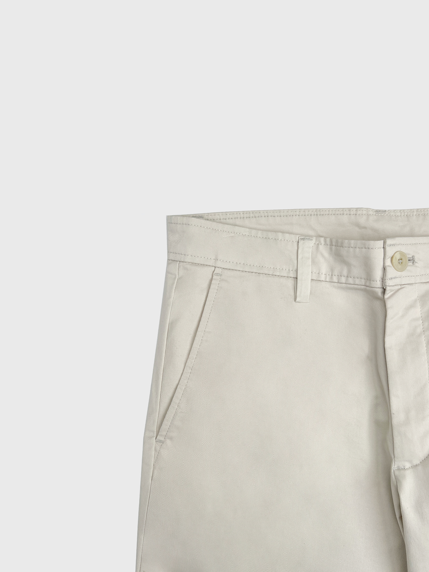 Брюки Calvin Klein Tapered Leg Cropped Chinos Chalk