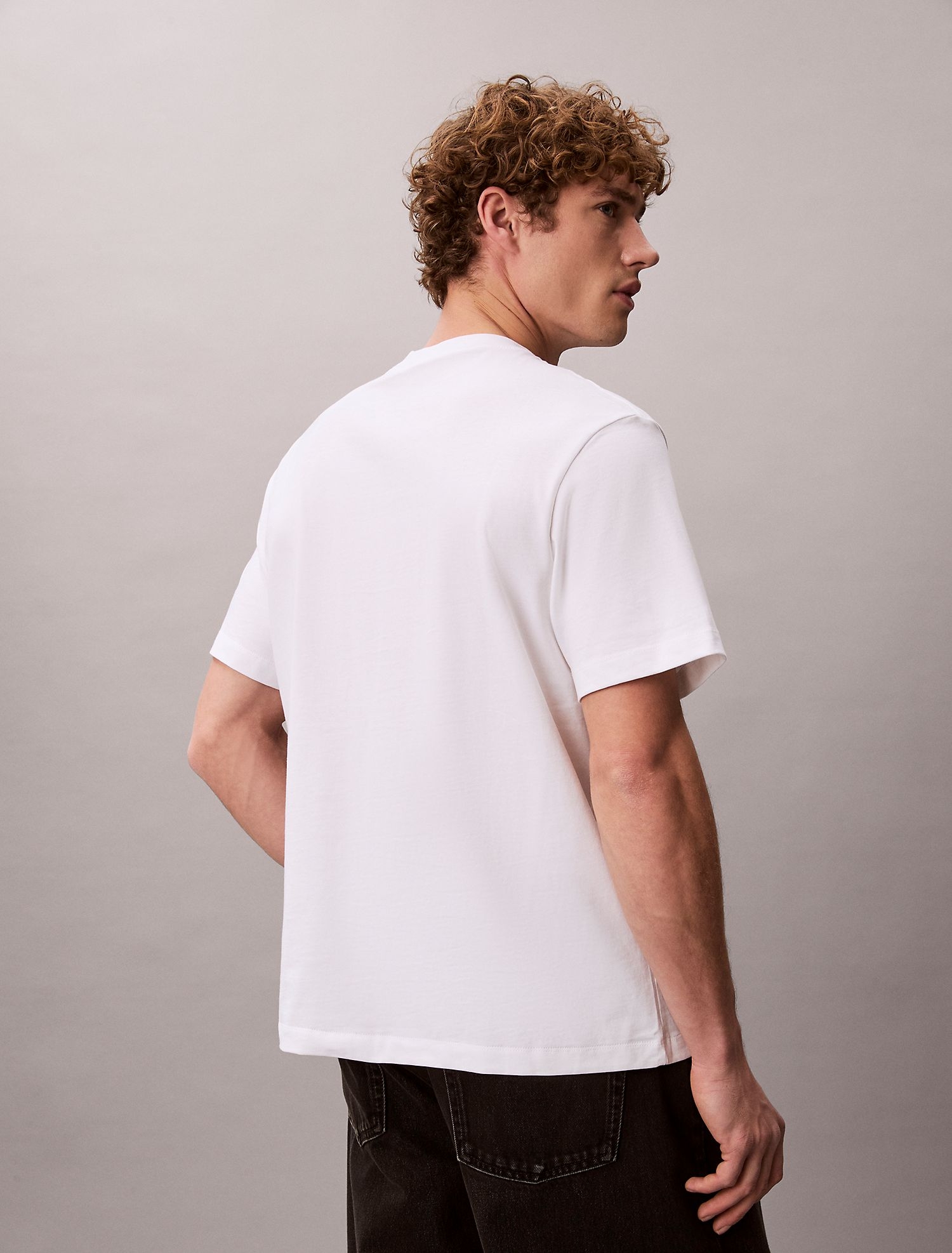 Футболка Calvin Klein Embroidered Monologo Brilliant White