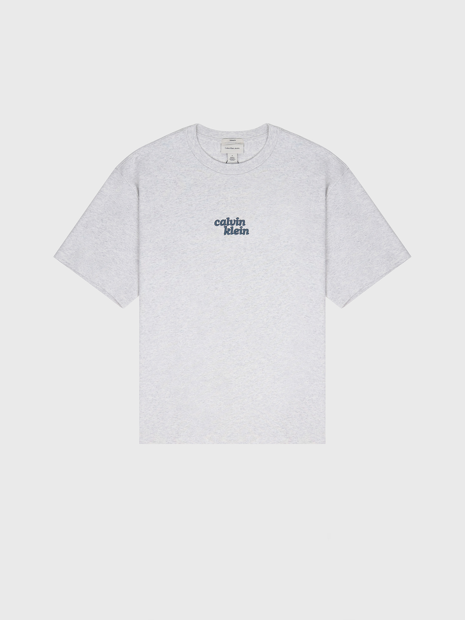 Футболка Calvin Klein Embroidered 1989 Logo Graphic Relaxed Snowy Heather