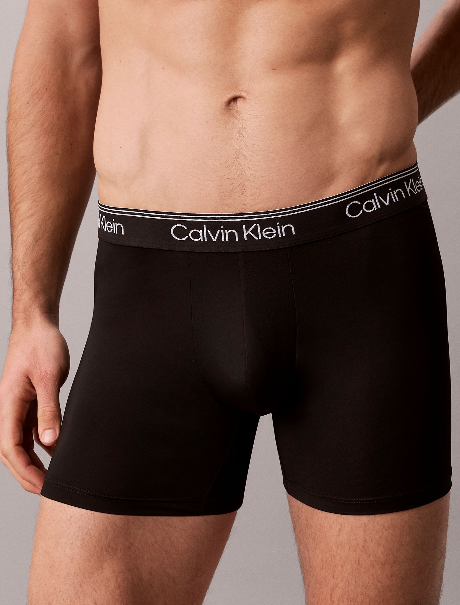 Мужские трусы боксеры-брифы Calvin Klein Microfiber Stretch Feel the Mint Multi