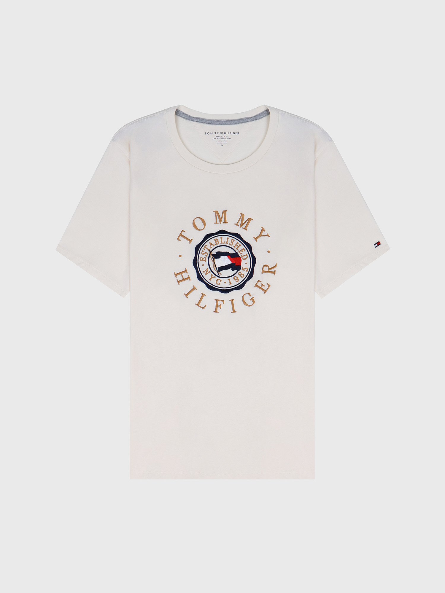 Футболка Tommy Hilfiger Circle Flag Logo Ivory Petal