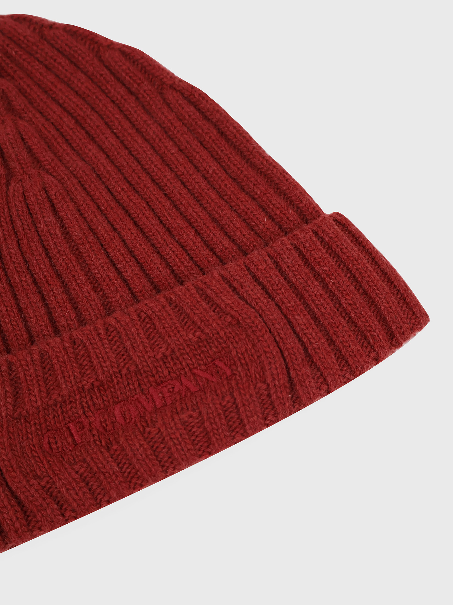 Шапка C.P. Company Logo Knit Cap Lambswool Red