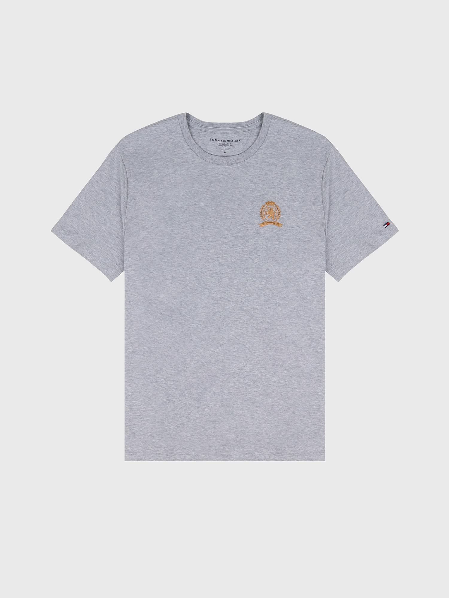 Футболка Tommy Hilfiger Embroidered Crest Logo Grey Heather