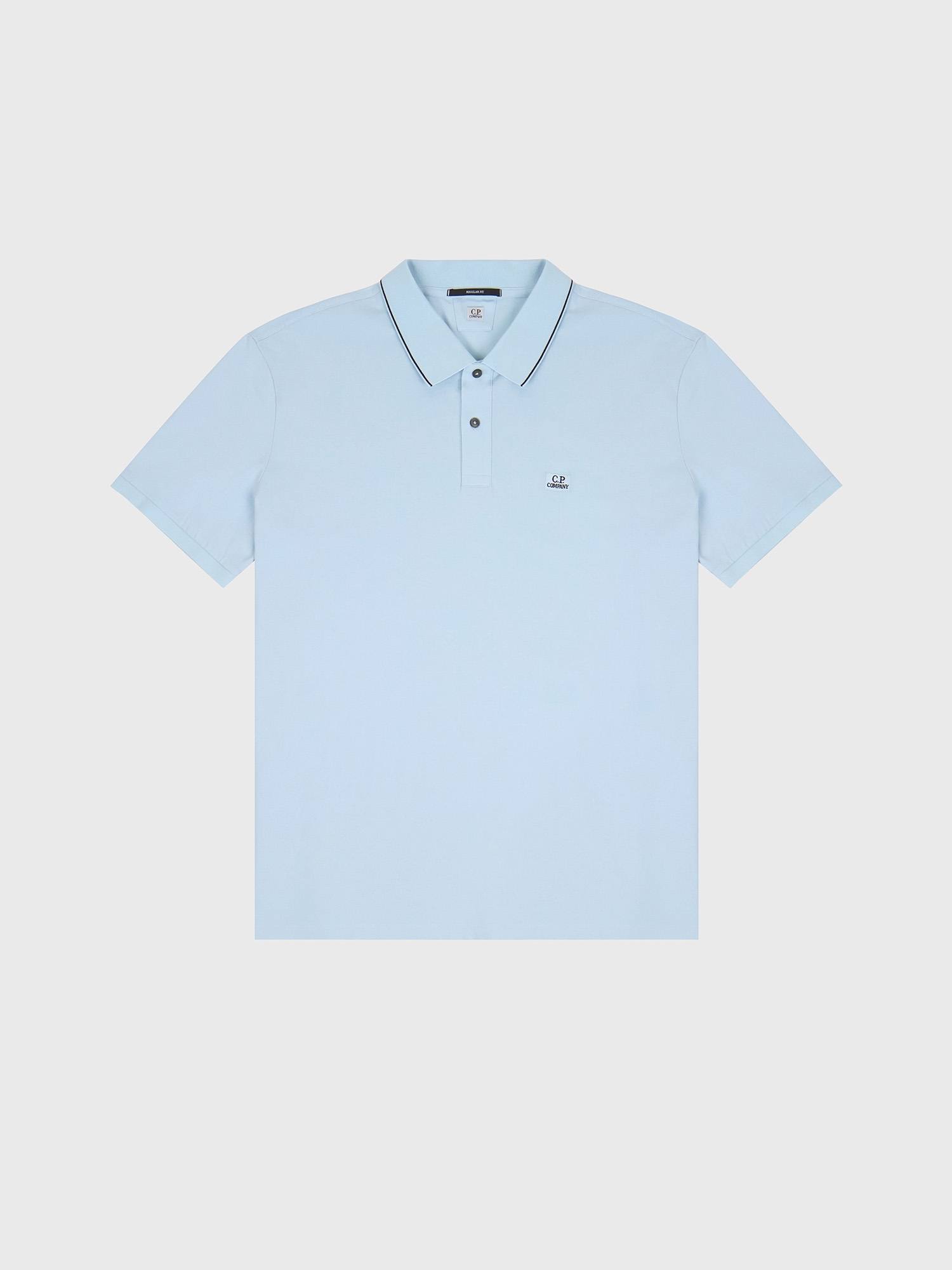 Поло C.P. Company Stretch Piquet Line Soft Blue