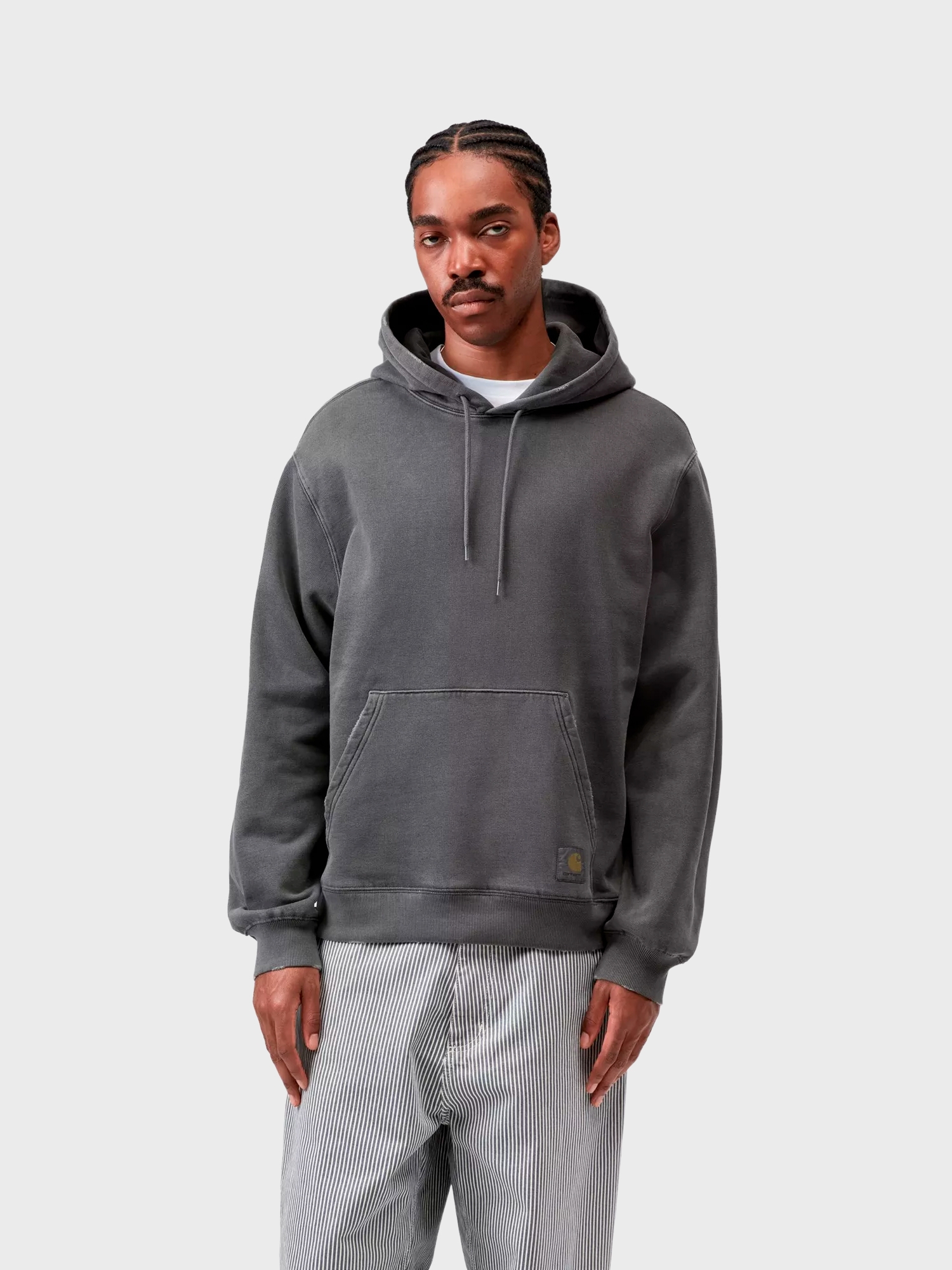 Худи Carhartt WIP Torion Black, Grind Wash