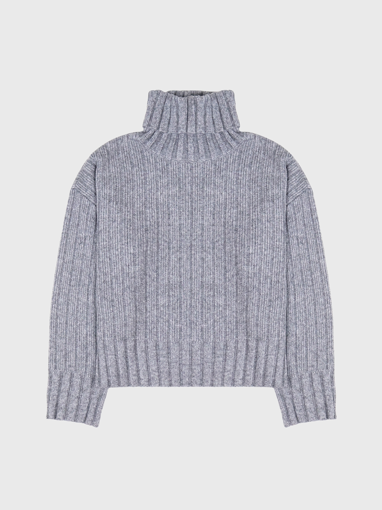 Свитер Calvin Klein Wide Rib Relaxed Turtleneck Sweater Grey Heather