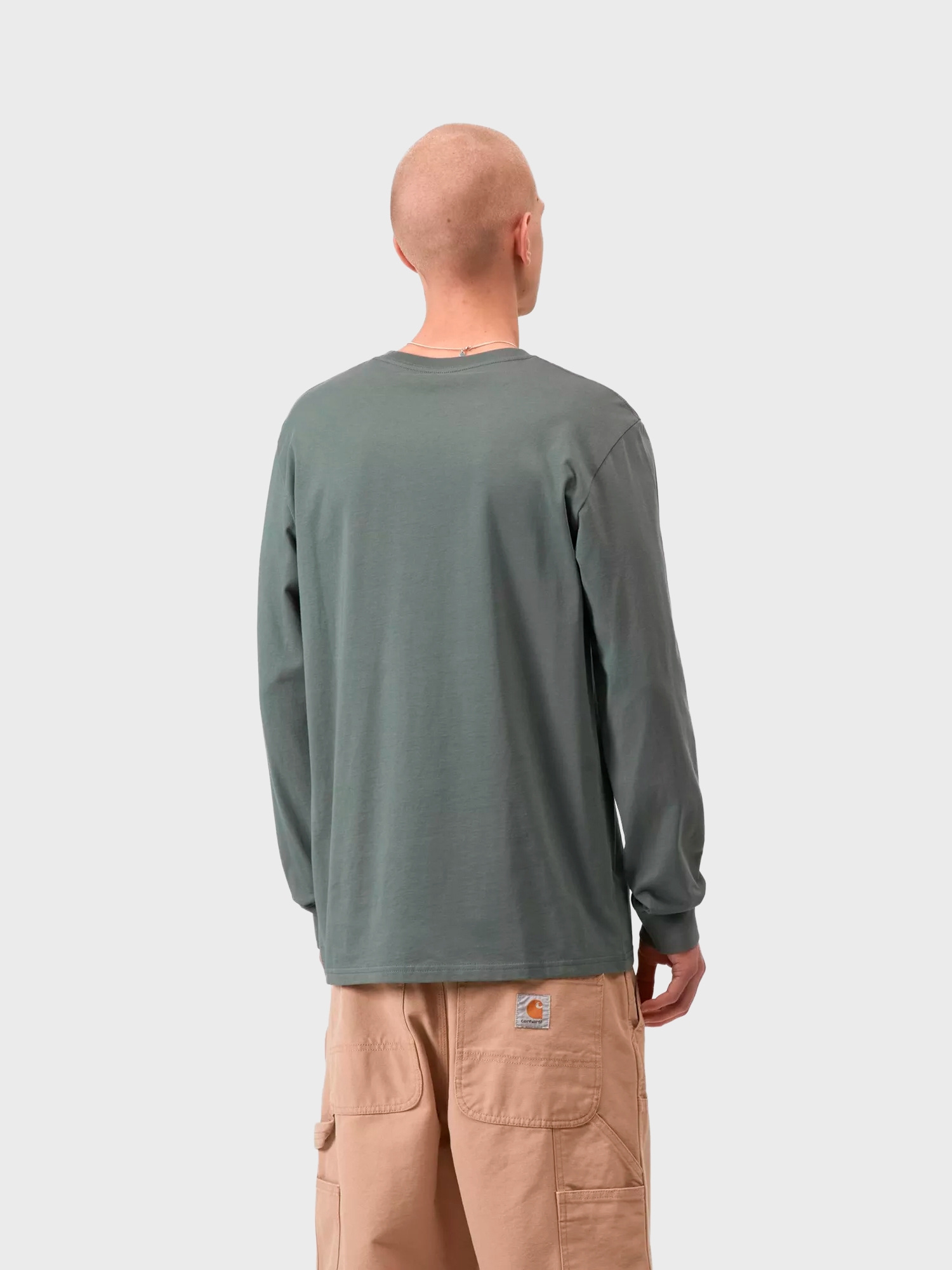 Лонгслив Carhartt WIP Pocket Velvet Green