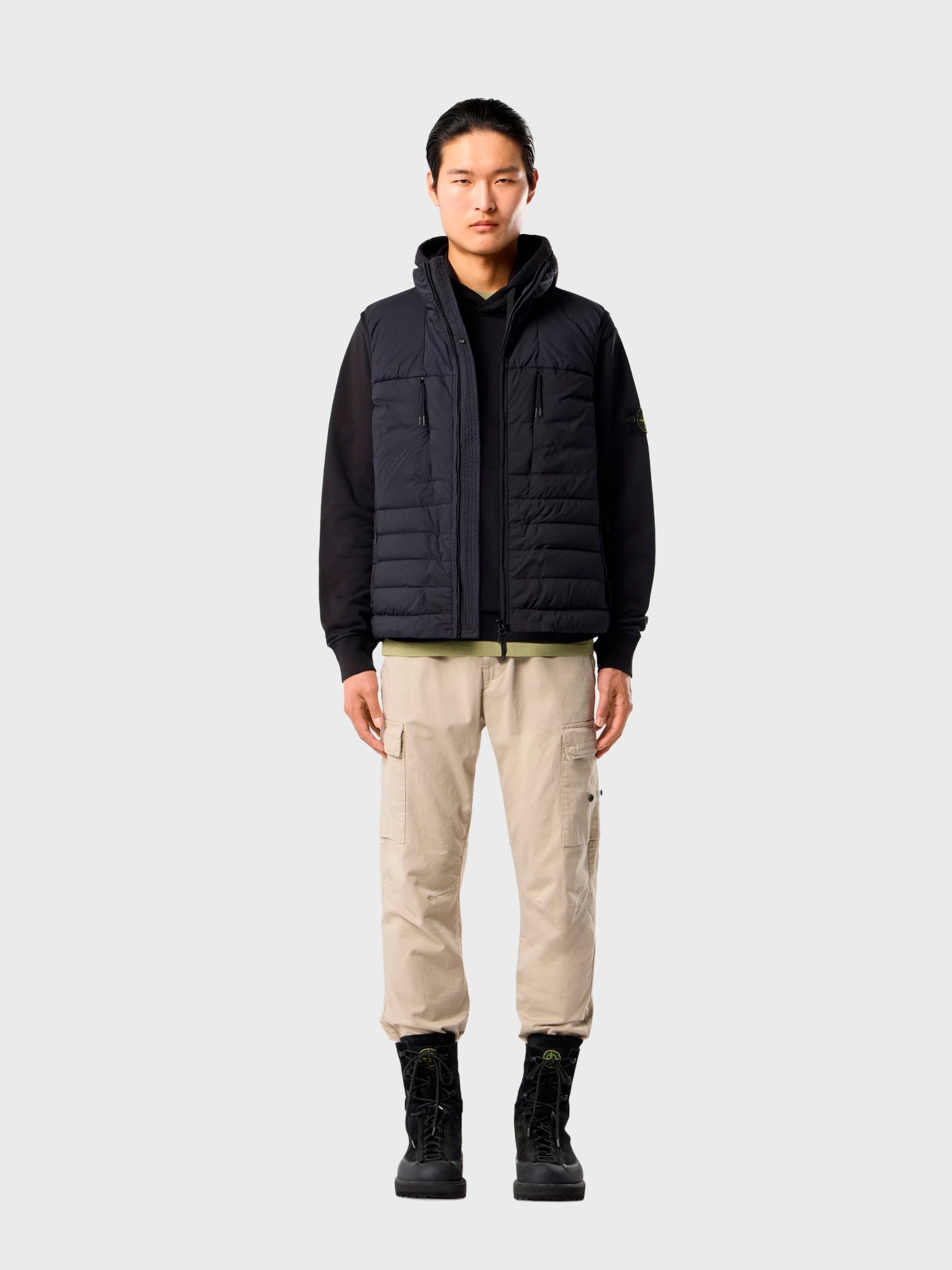 Худи Stone Island Organic Cotton Fleece Black