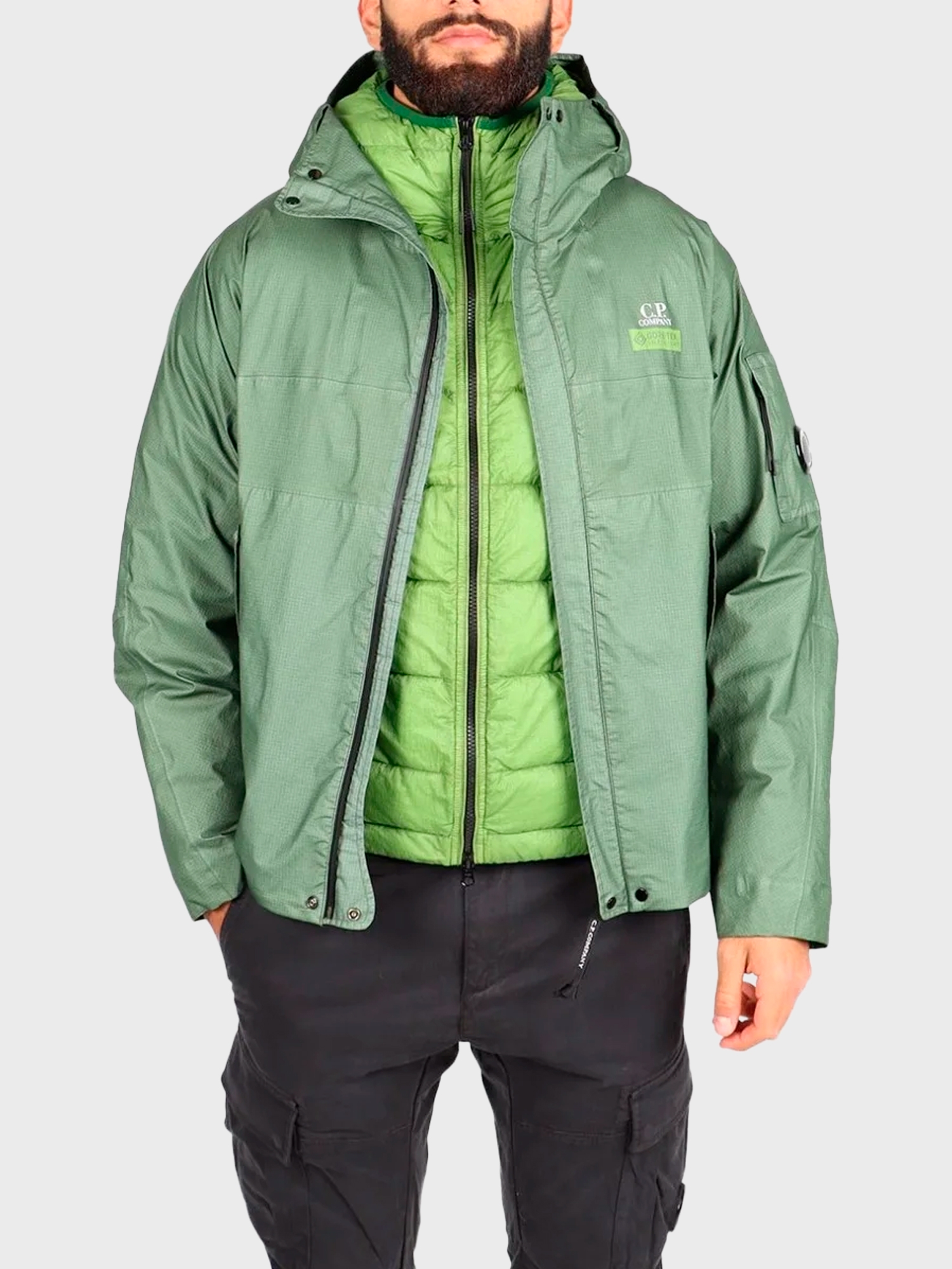 Пуховик C.P. Company Gore G-Type Piquant Green