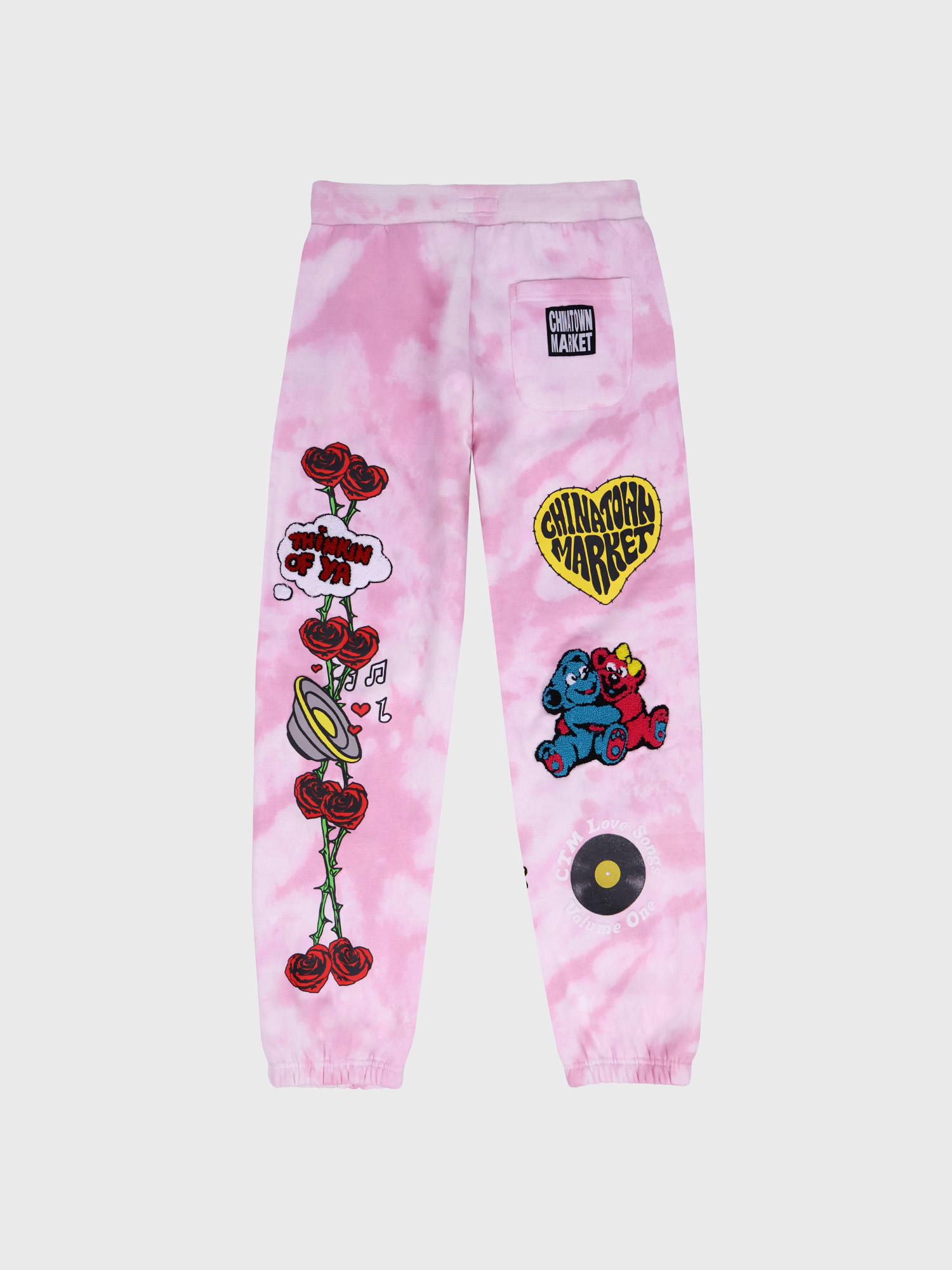 Брюки ChinaTown Market Be Mine Pink Tie Dye