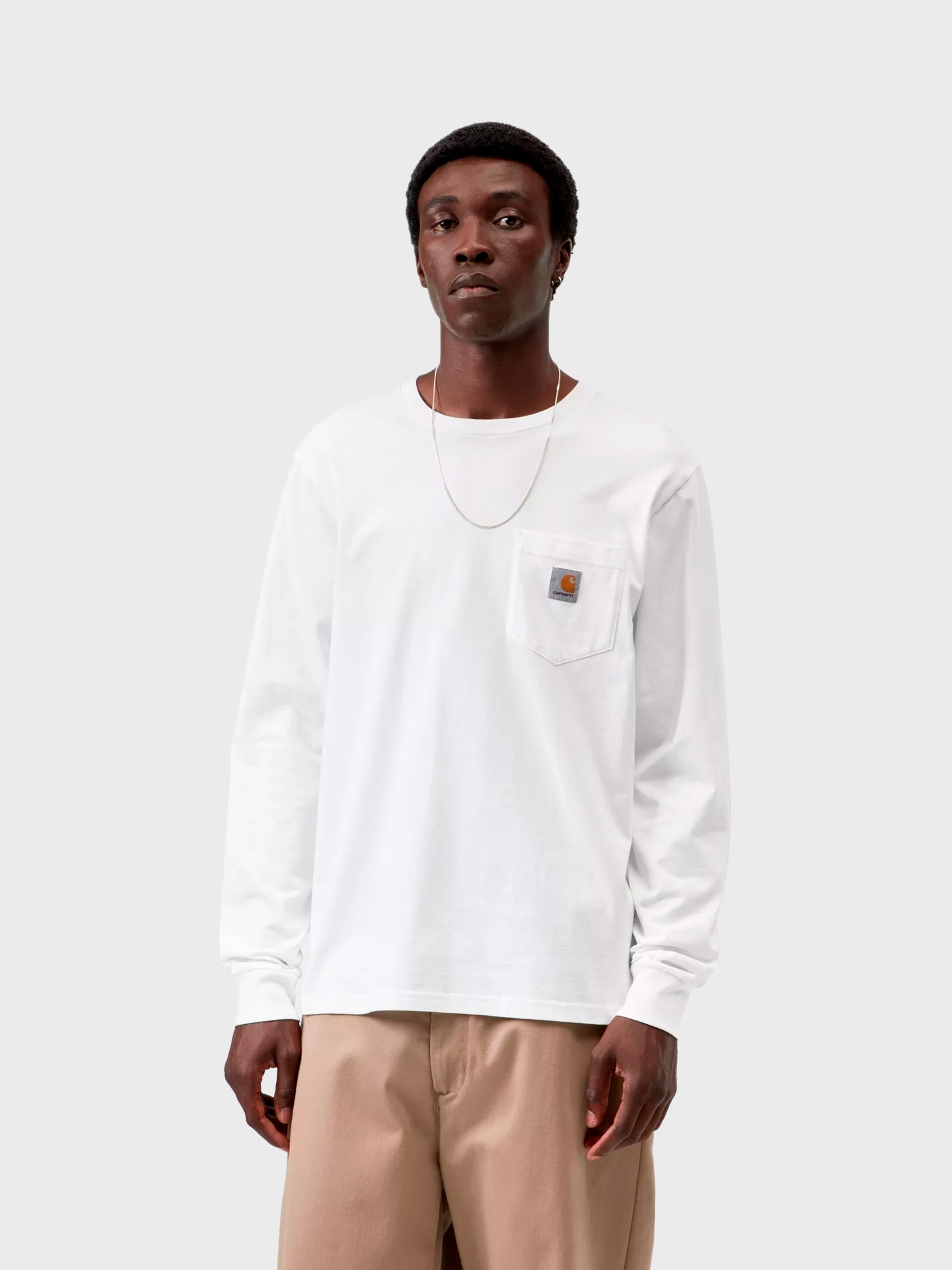 Лонгслив Carhartt WIP Pocket White