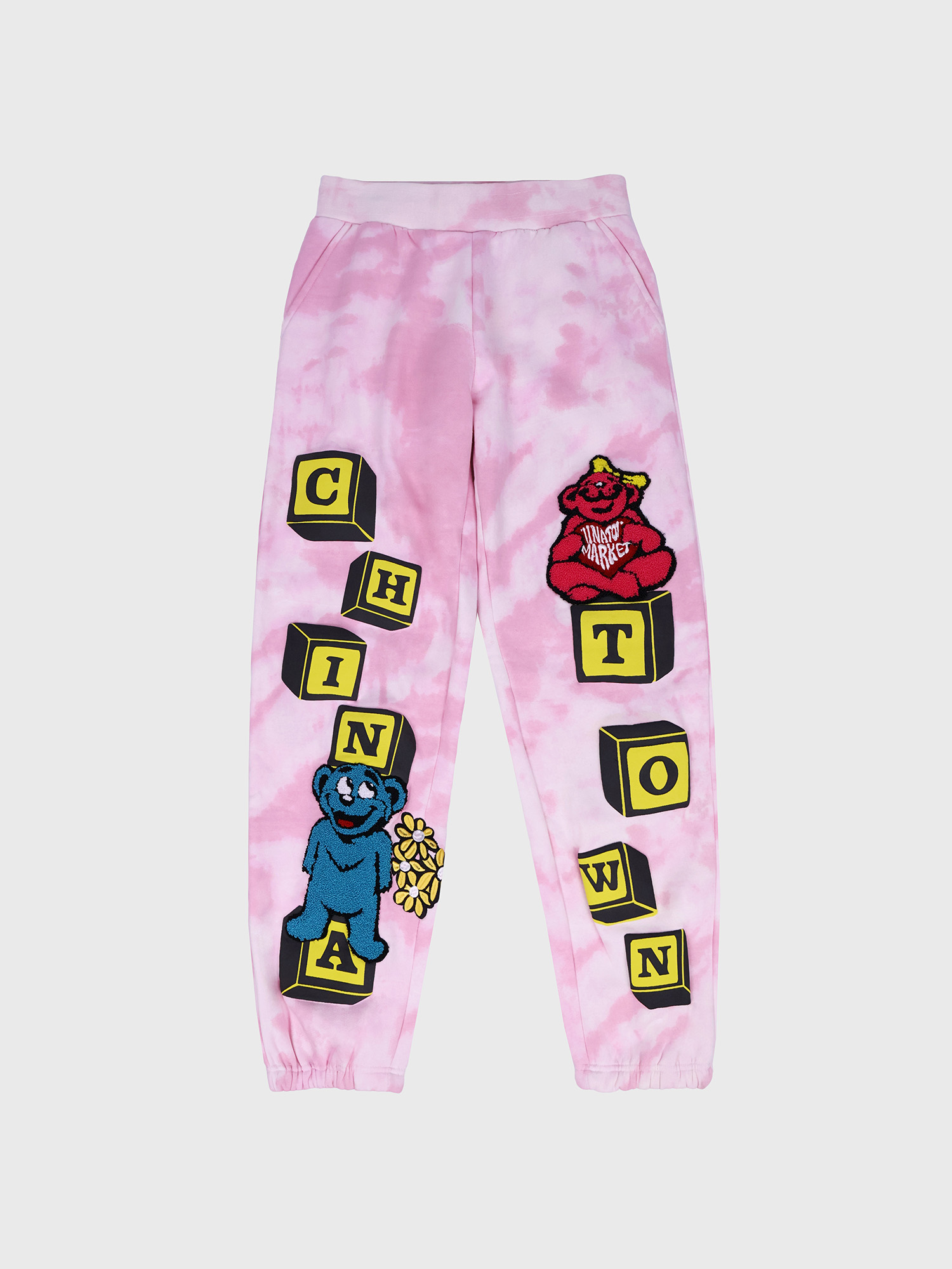 Брюки ChinaTown Market Be Mine Pink Tie Dye