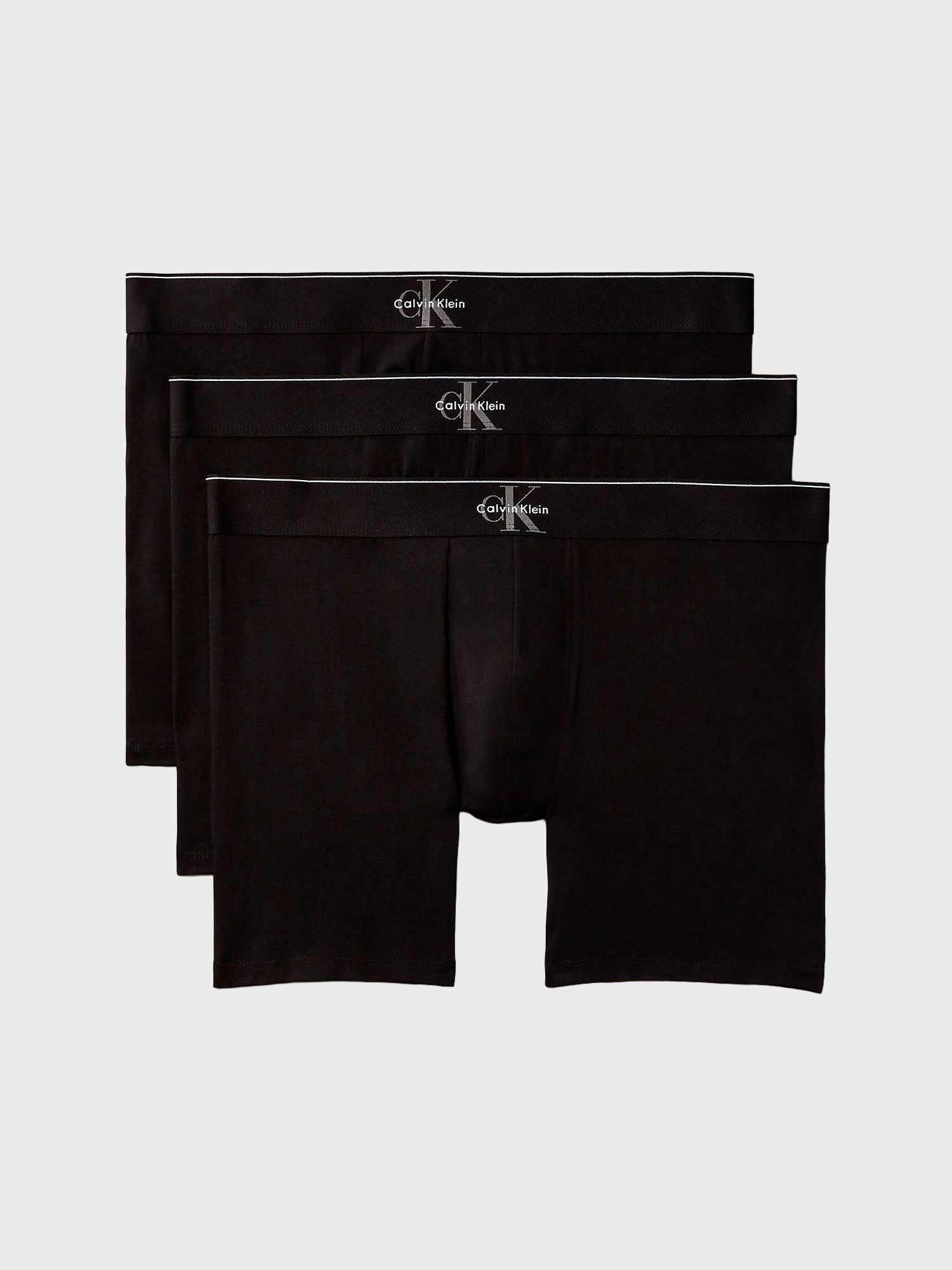 Мужские трусы боксеры-брифы Calvin Klein Graphic Monogram Cotton Stretch Black