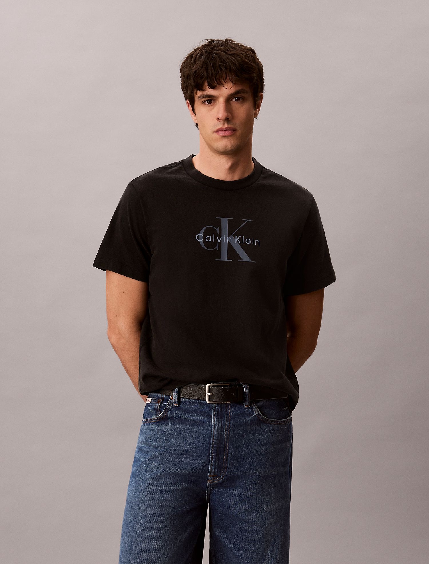 Футболка Calvin Klein Acid Wash Monologo Black